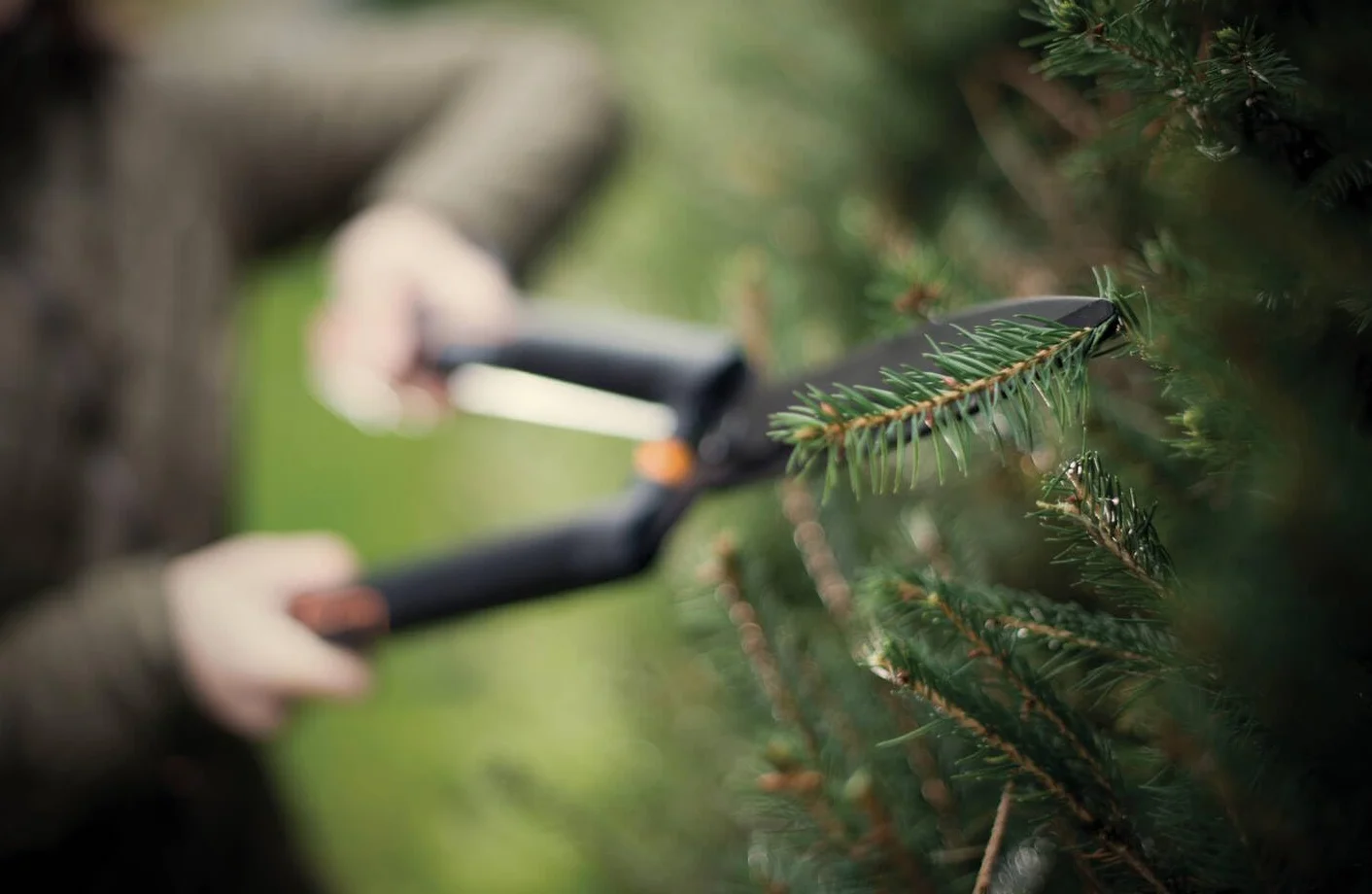 Fiskars Nożyce do żywopłotu SingleStep, ostrza faliste ze stali, 58 cm, HS22