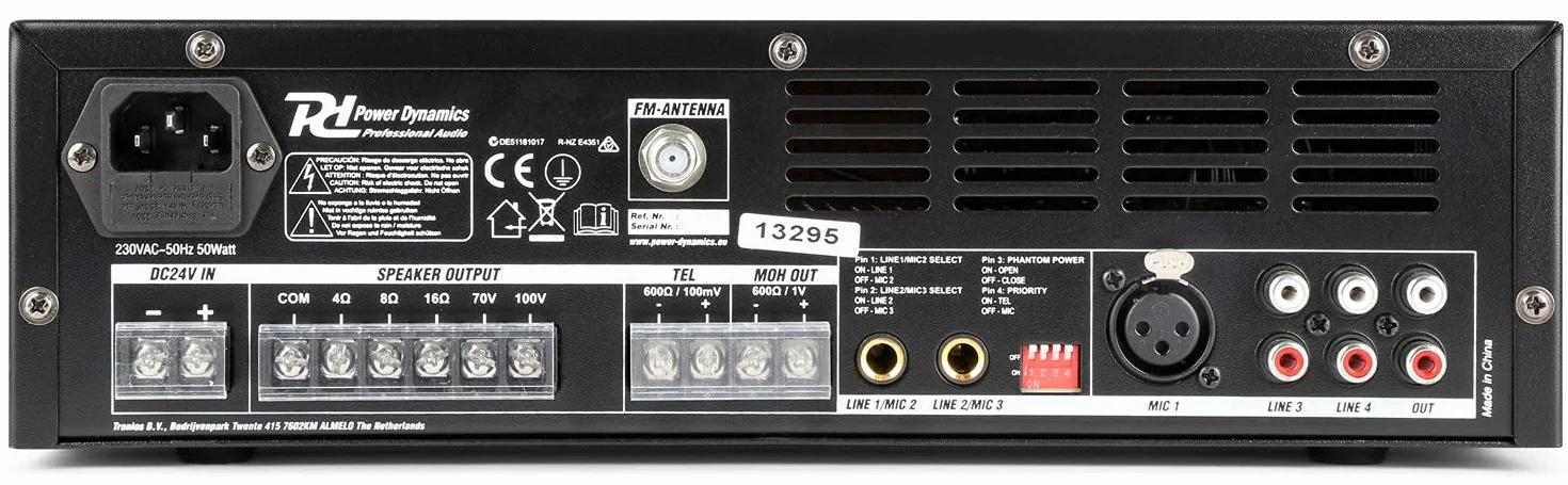 Impianto Audio Filodiffusione 8 Altoparlanti Parete Bluetooth 100Mt Cavo Microfono Casse Bianche