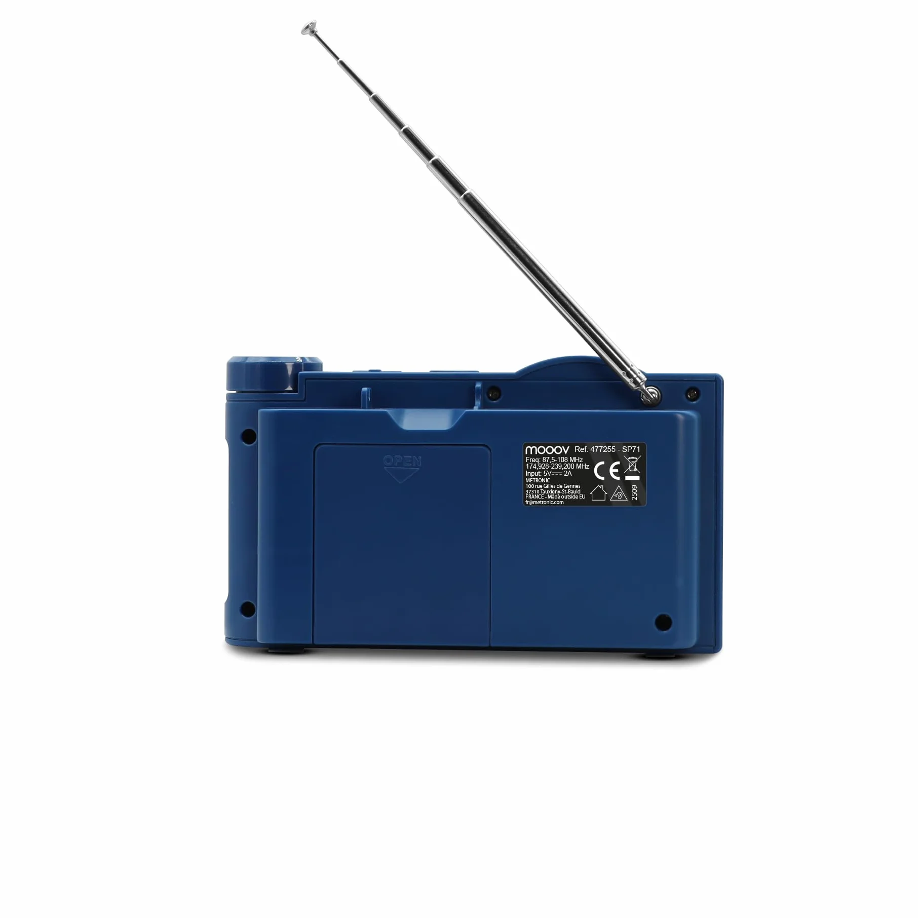 Radio Dab+ e FM con Bluetooth 5.0 Sveglia Doppia Allarme Display Colori USB MP3 Batteria Ricaricabile 15h Blu