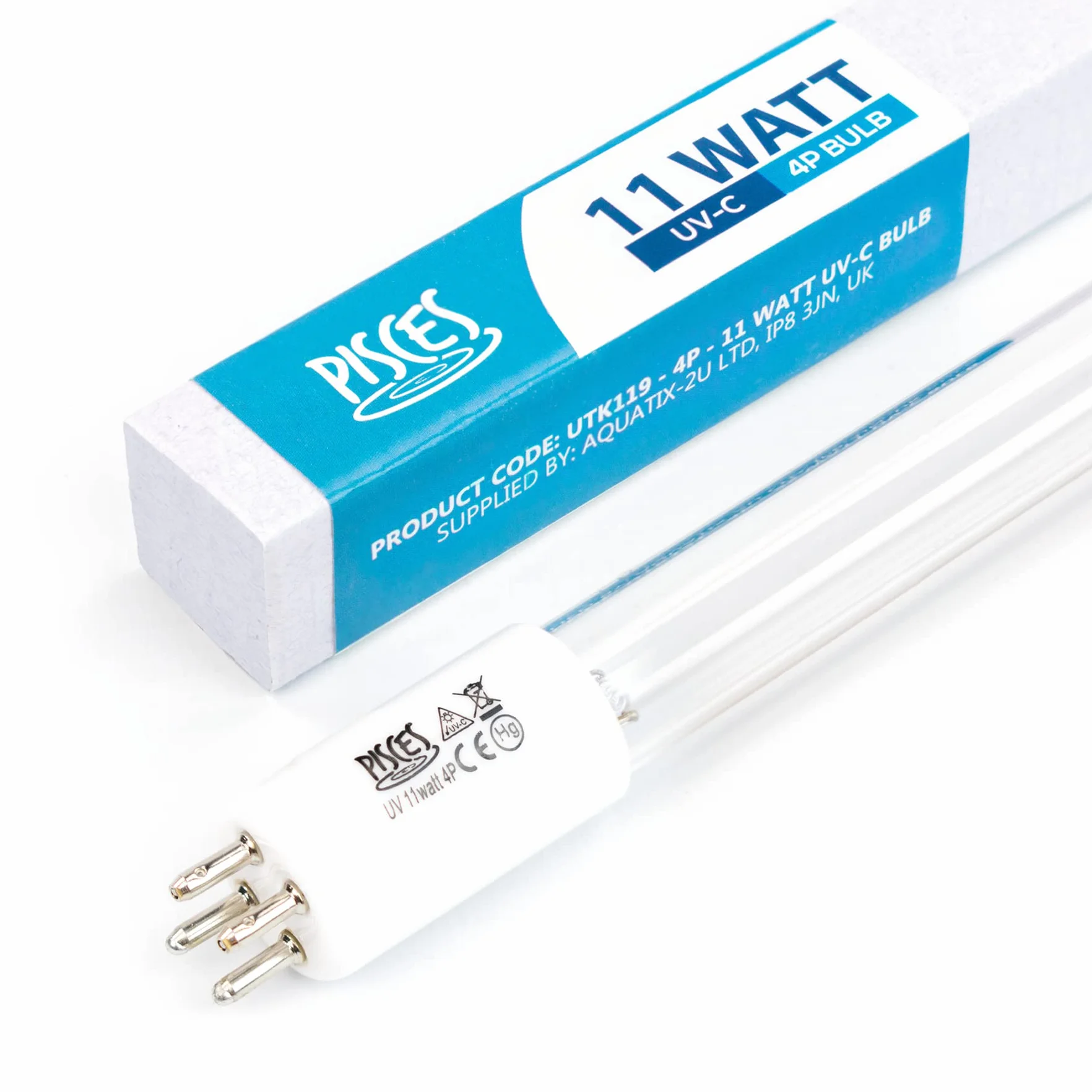 11w ( Watt) 4 Pin Lineare Stagno Filtro UV Lampadina per Laguna Pressure Flo