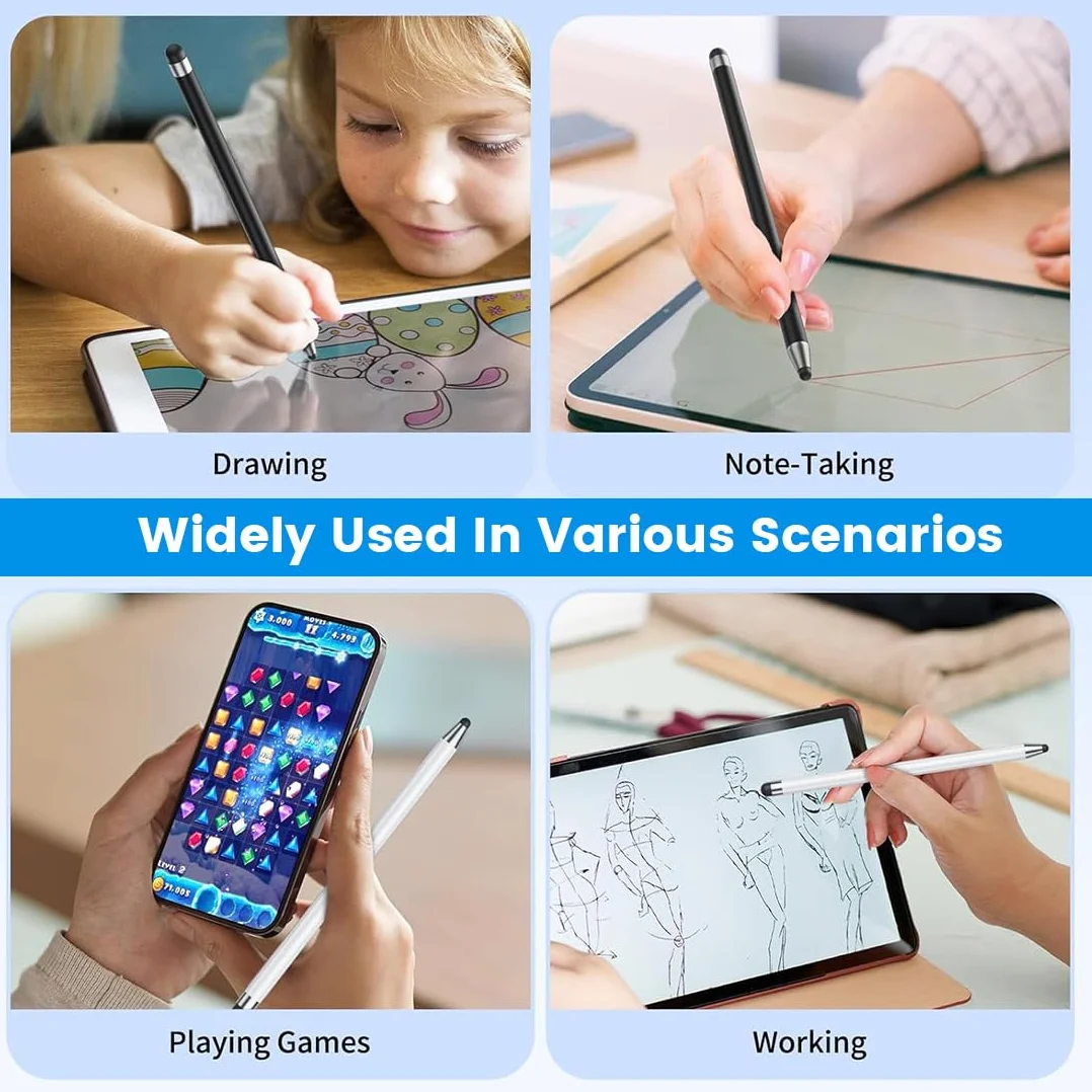 Penne per Tablet 2 in 1, Penna Stilo per Touch Screen per Samsung iPhone iPad