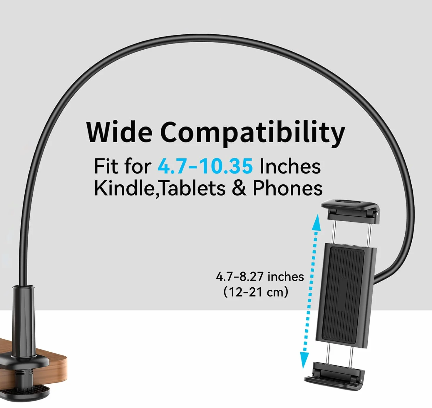 Supporto Regolabile per Kindle con Telecomando Pagina Turner HKRC004 Rosa, per iPad/Tablet, Regalo Lettori