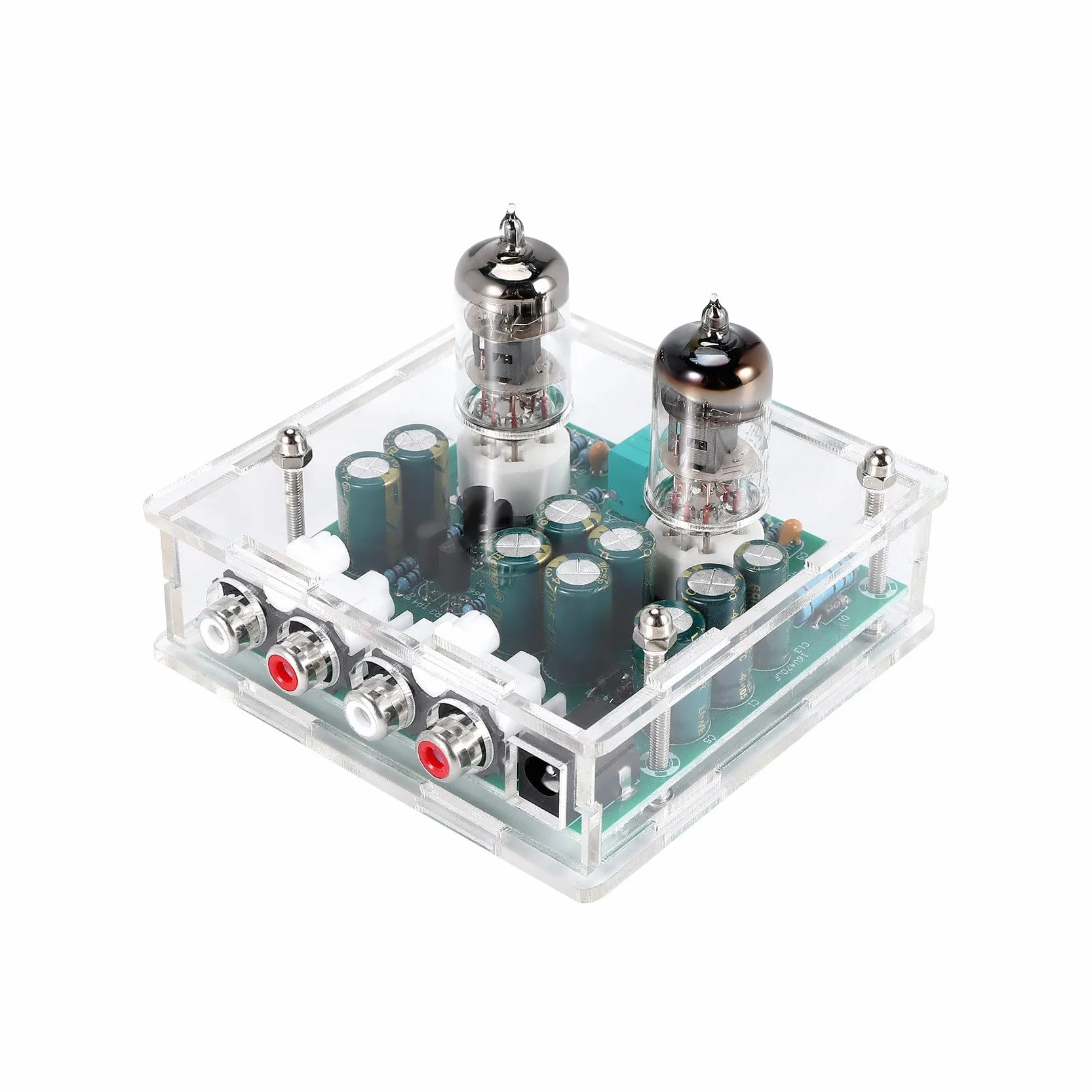 6J1 Preamplificatore Valvolare Amplificatore per Cuffie Buffer Kit DIY con Guscio Trasparente