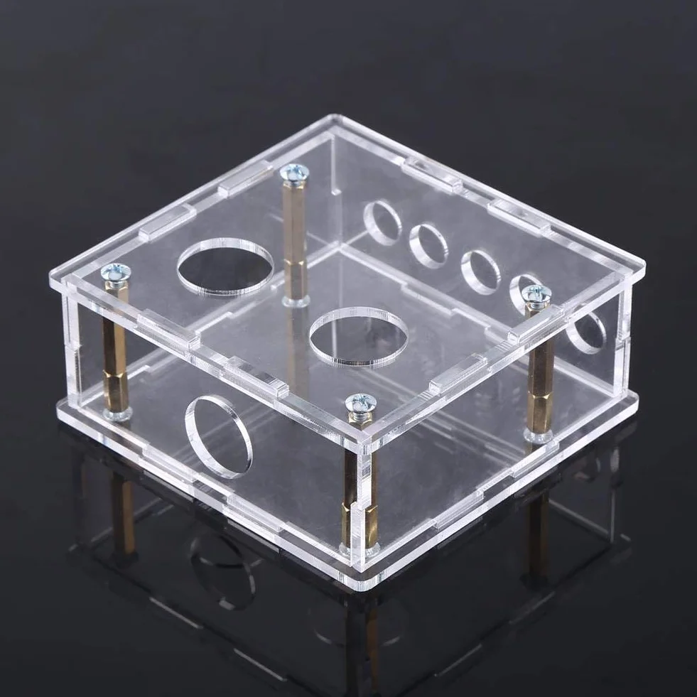 Preamplificatore valvolare 6J1 Custodia acrilica Kit valigetta con distanziatori e viti