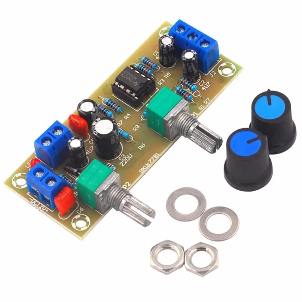 Scheda filtrante DC 10-24V subwoofer amplificatore preamplificatore piastra filtro frequenza