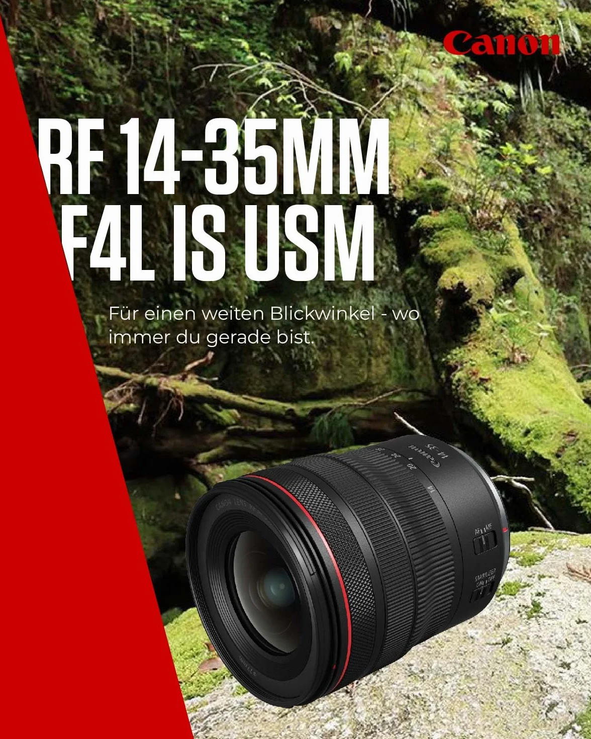 Canon Obiettivo RF 14-35mm F4L IS USM Zoom Ultra-Grandangolare Stabilizzatore Ottico 5 Stop