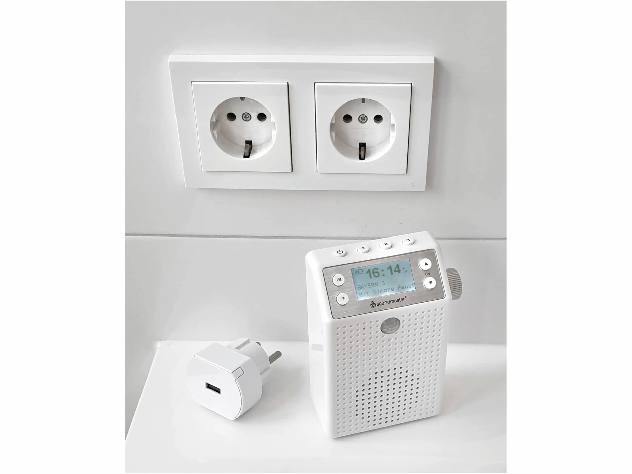 Soundmaster DAB60WE Radio Da Doccia Portatile con DAB+ FM-RDS Bluetooth