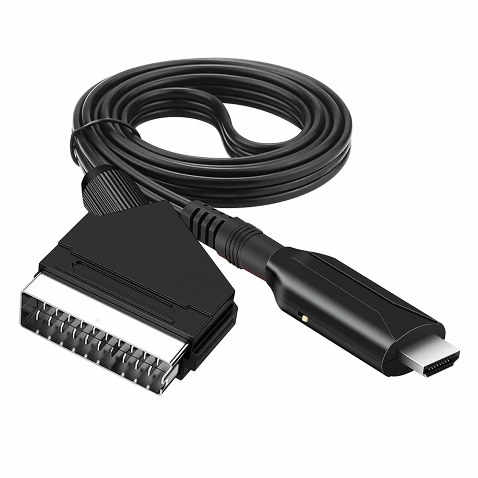 Adattatore Cavo SCART a HDMI 1080p/720p per HDTV Xbox PS3 DVD Blu-ray Nero