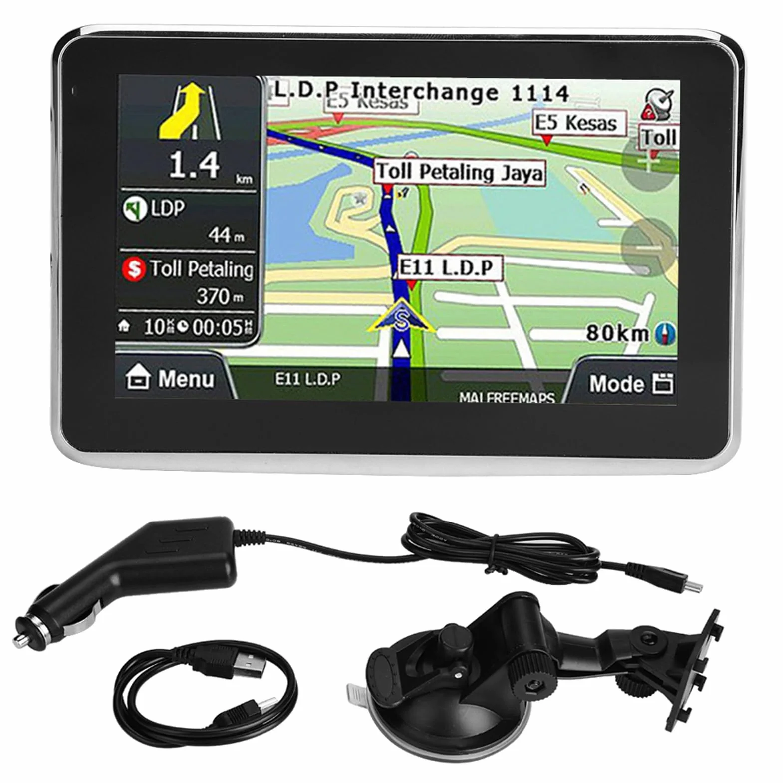Navigatore GPS Touch Screen 5 Pollici Universale per Auto Camion