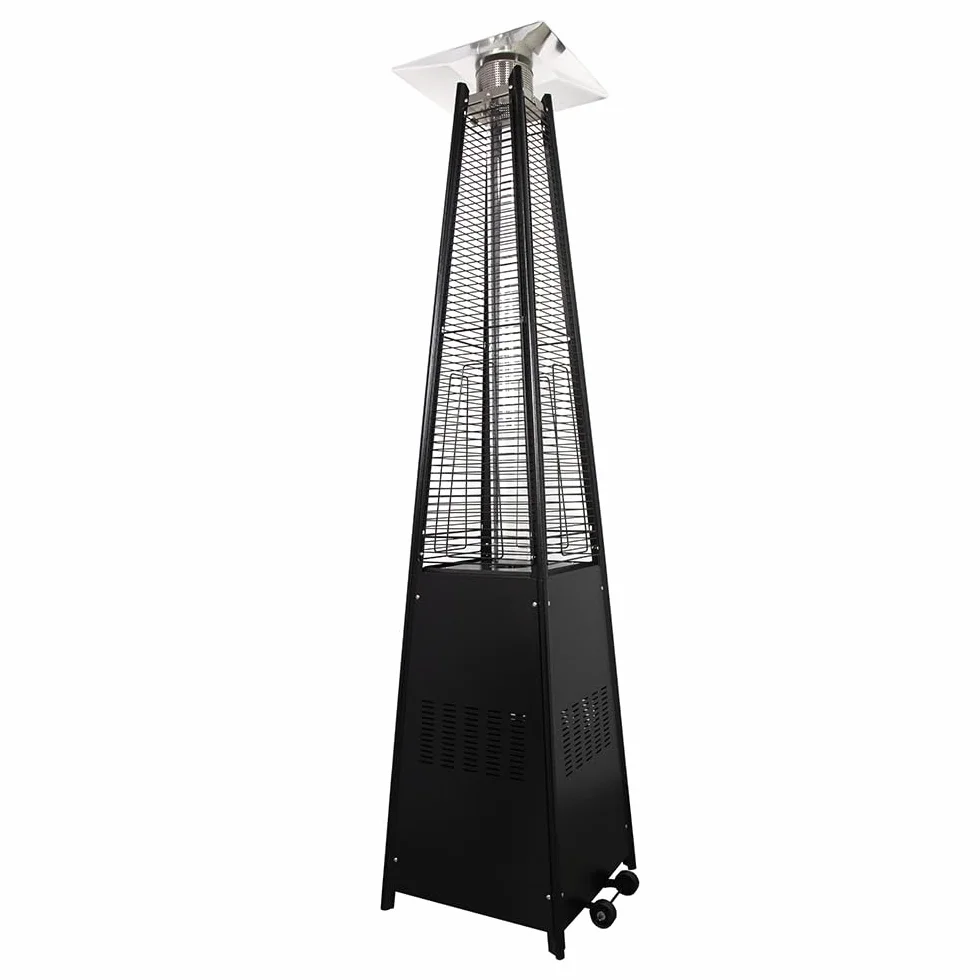 Stufa a Gas da Esterno Pyramid 13kW Riscaldatore a Fiamma Viva per Giardino Bar e Ristoranti