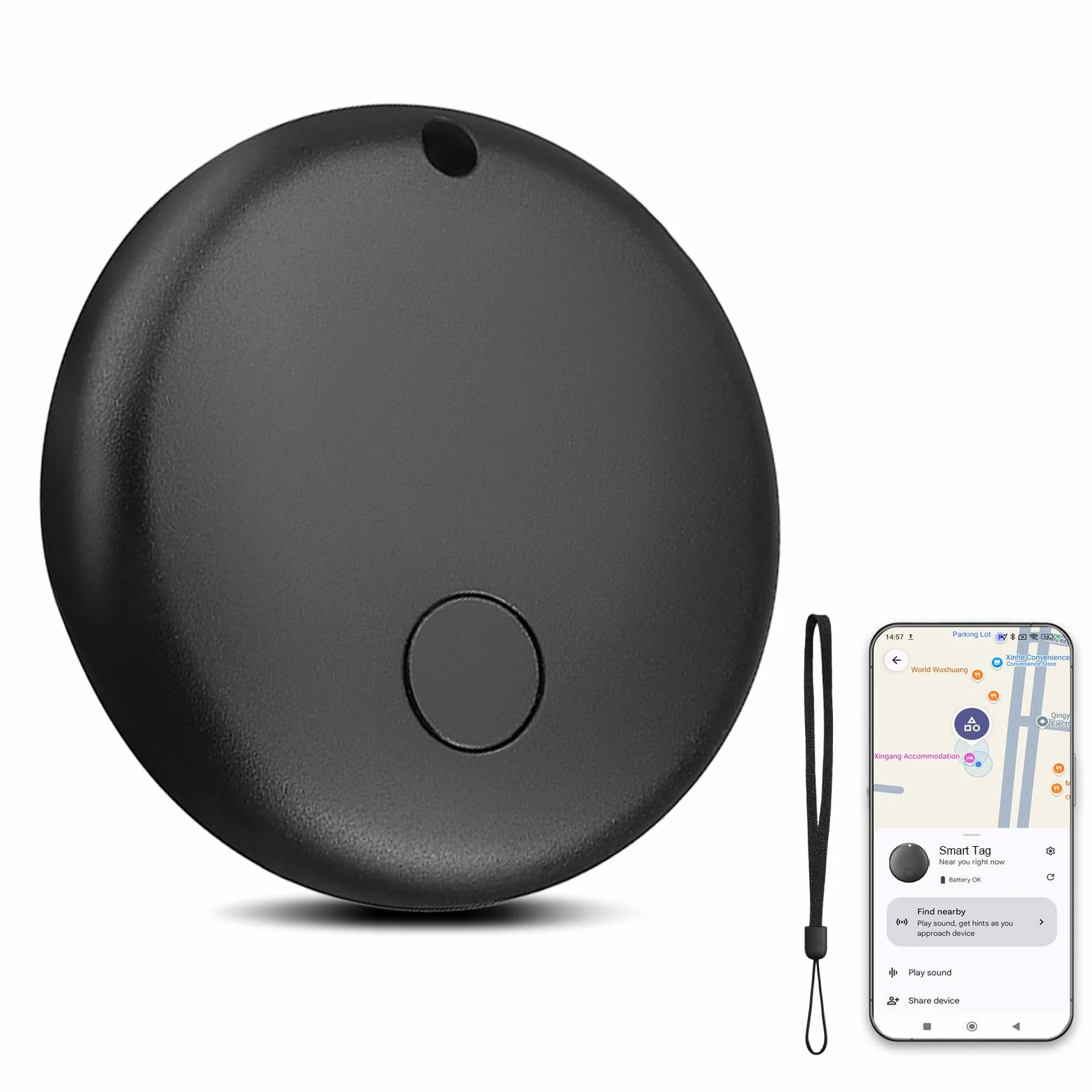 Smart Tag Android localizzatore Bluetooth compatibile Find My Device per valigie zaini portafogli borse