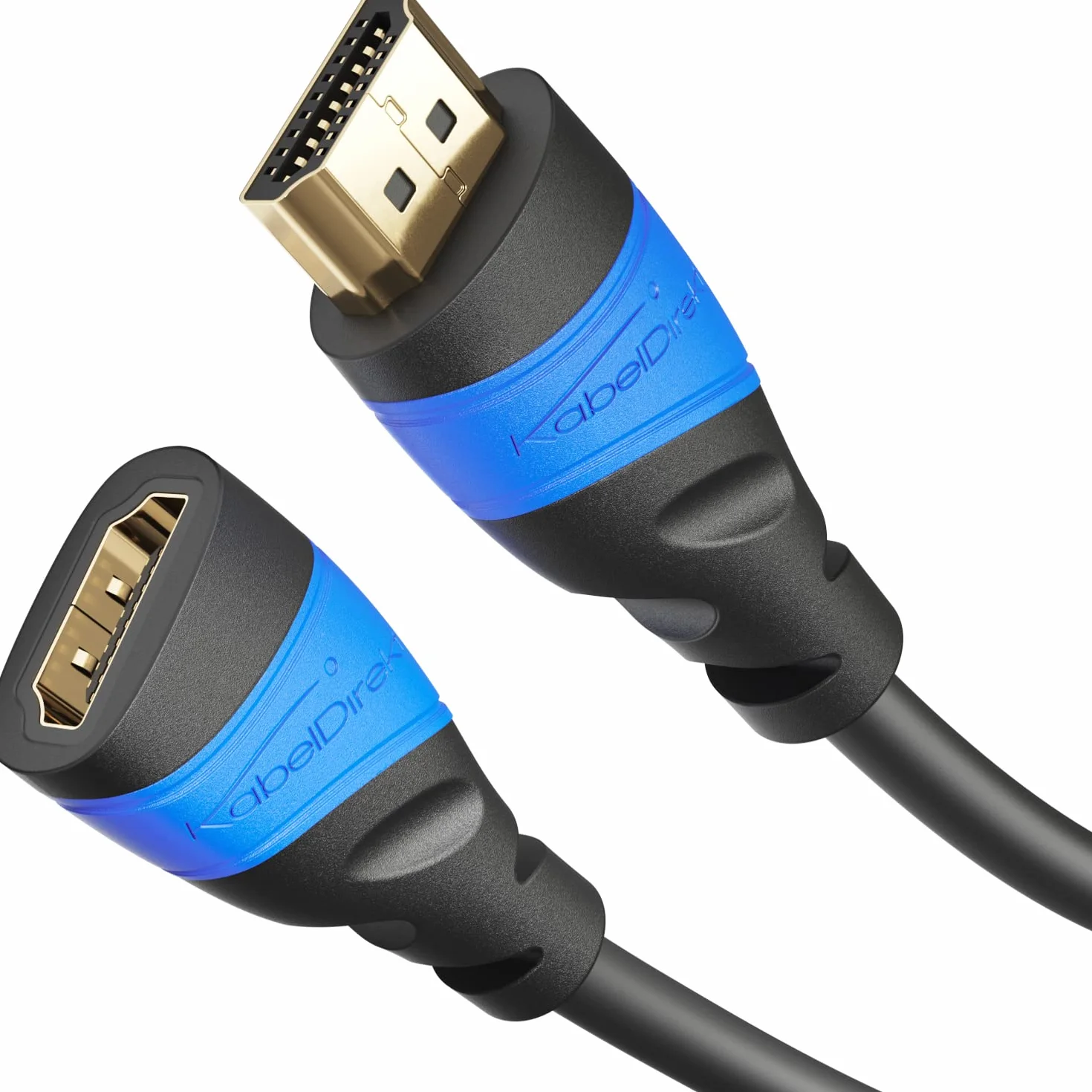 KabelDirekt Cavo di prolunga HDMI 1 m 4K@60Hz Highspeed con Ethernet ARC