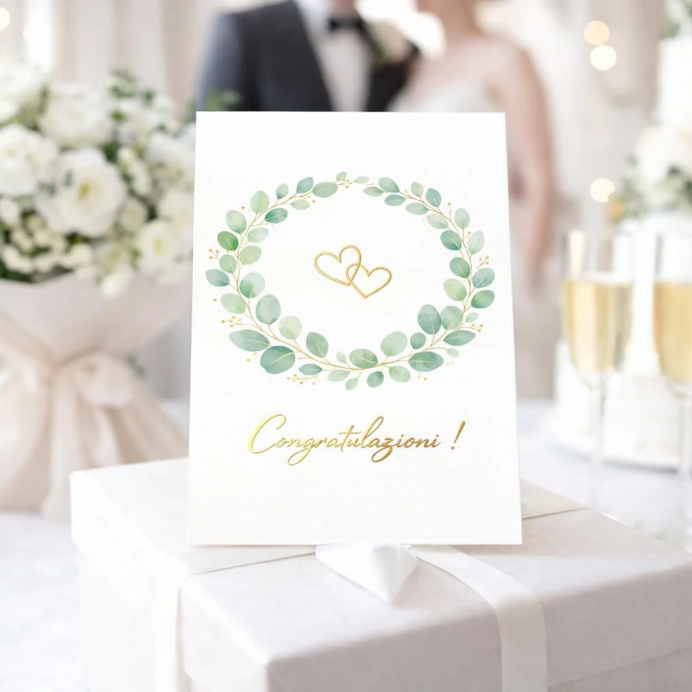 Biglietto Auguri Matrimonio con Busta
