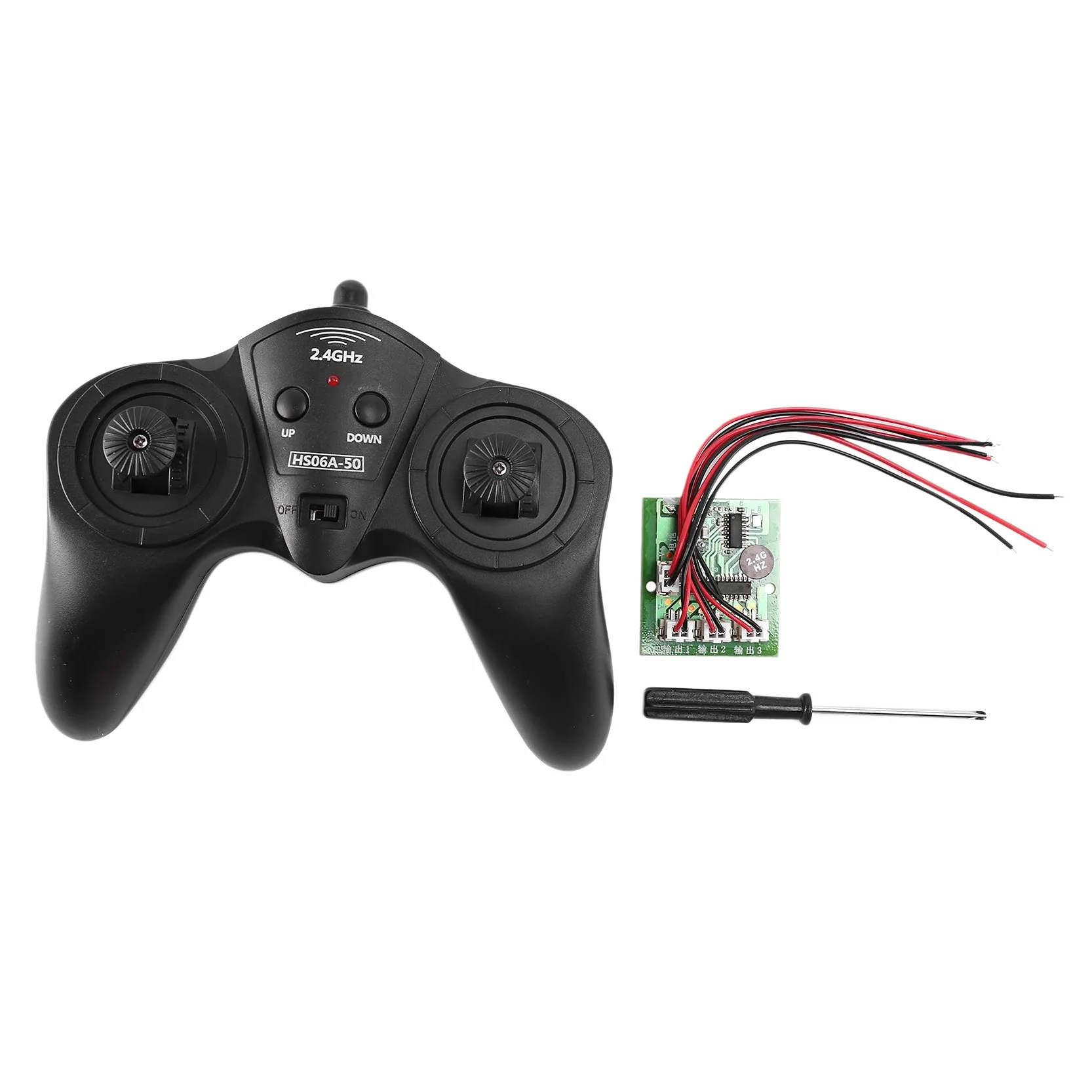 2.4G 6CH Trasmettitore Ricevitore Radio per RC Auto 50M DIY