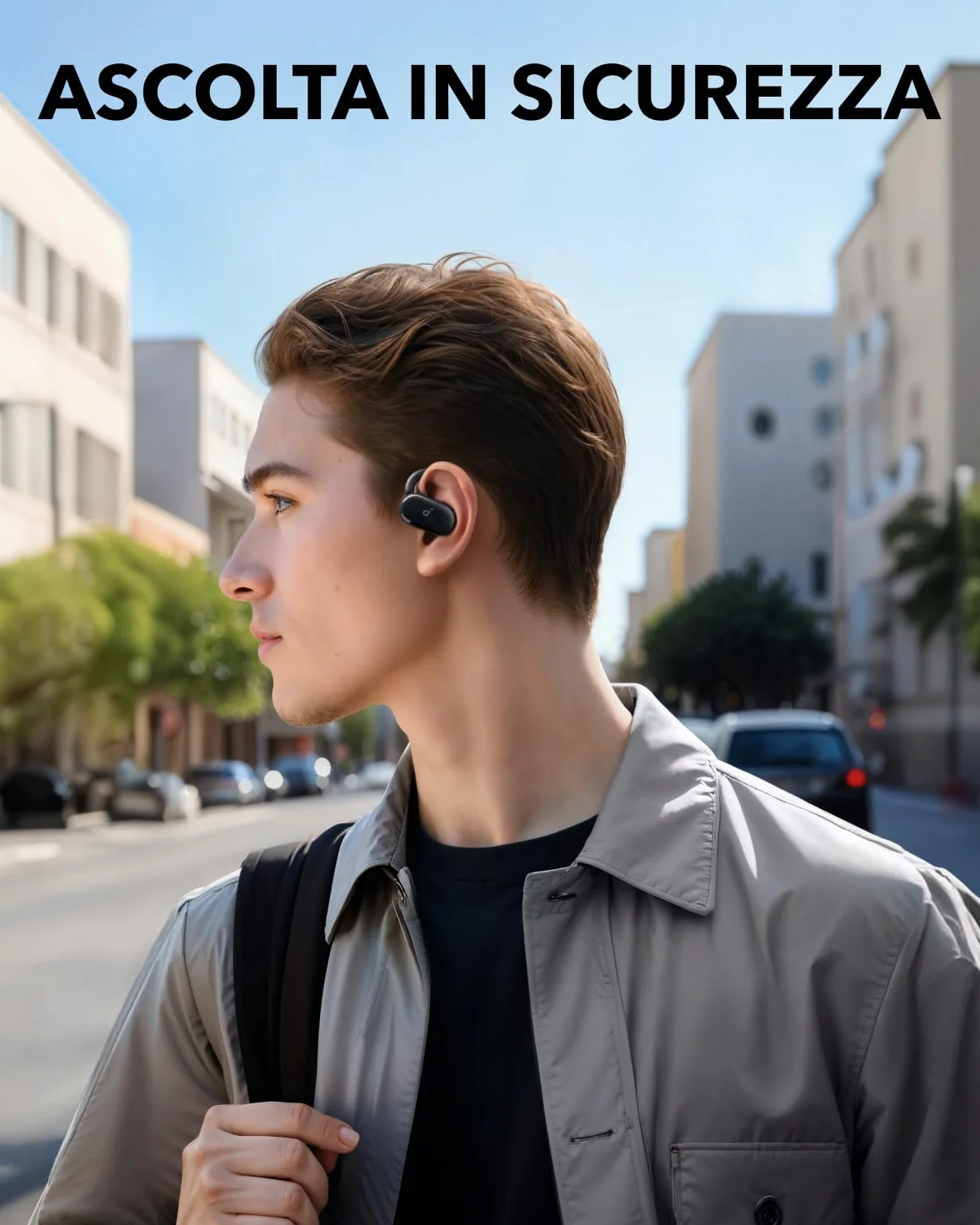 Soundcore V20i Cuffie Open-Ear Anker Bluetooth 5.4 Ganci Rotanti IP55 36H Riproduzione