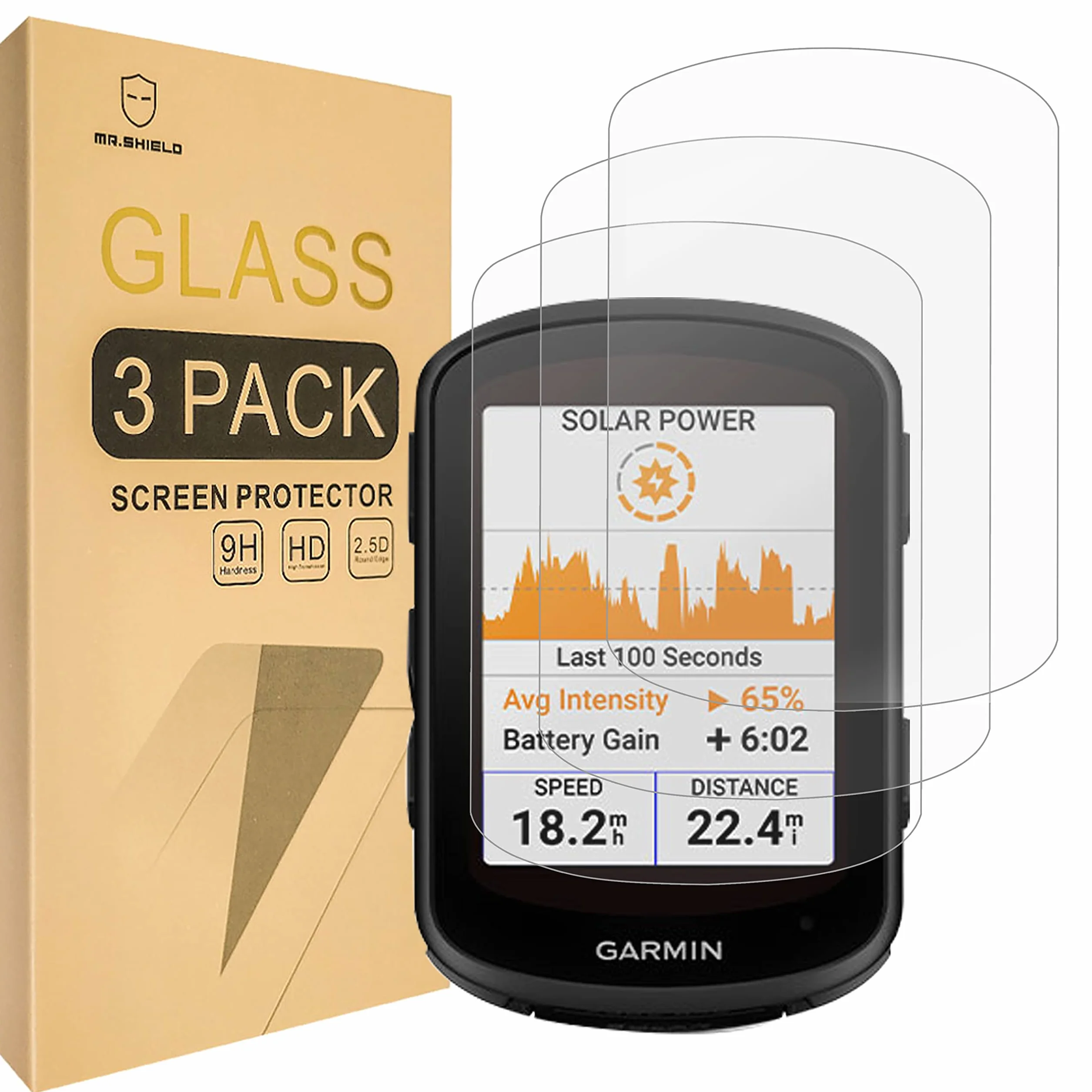 Pellicola Protettiva GARMIN Edge 540 Edge 840 Vetro Temperato 9H Durezza 3 Pezzi