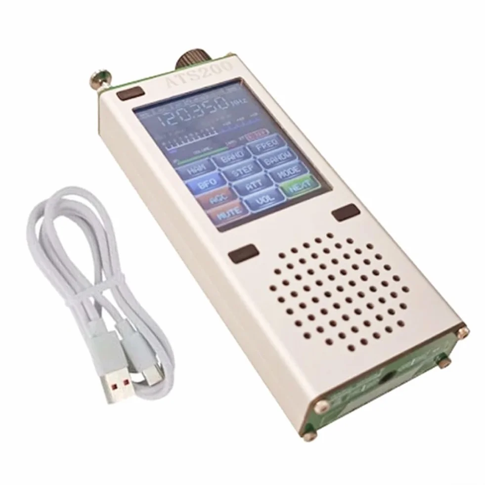 ATS200 Ricevitore Mondiale Multifunzione con Banda Aeronautica SSB Display Touchscreen 2,4 pollici
