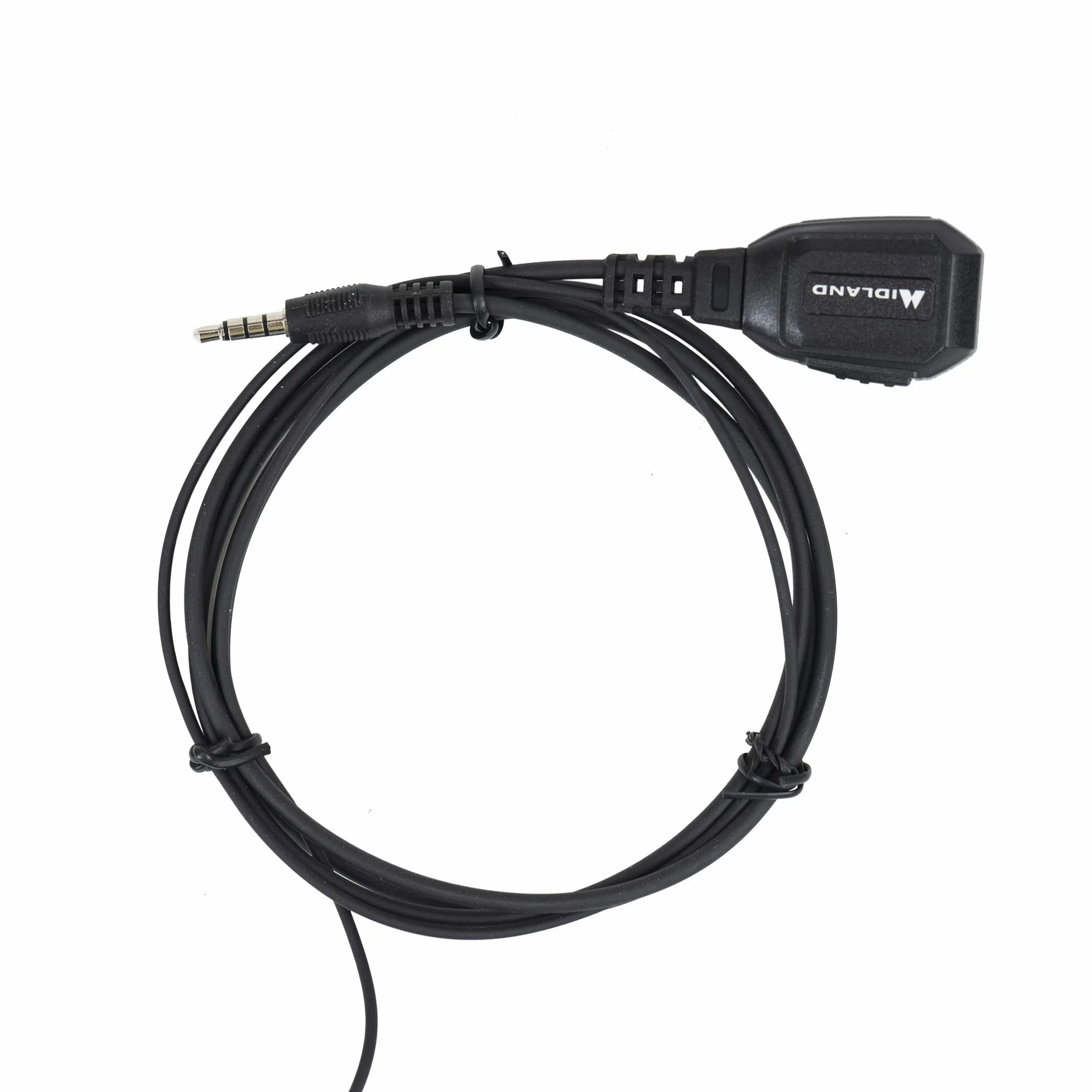 Midland MA31 777PRO Microfono Auricolare Pneumatico PTT 1 Pin 3,5mm Cavo Silicone Trasparente