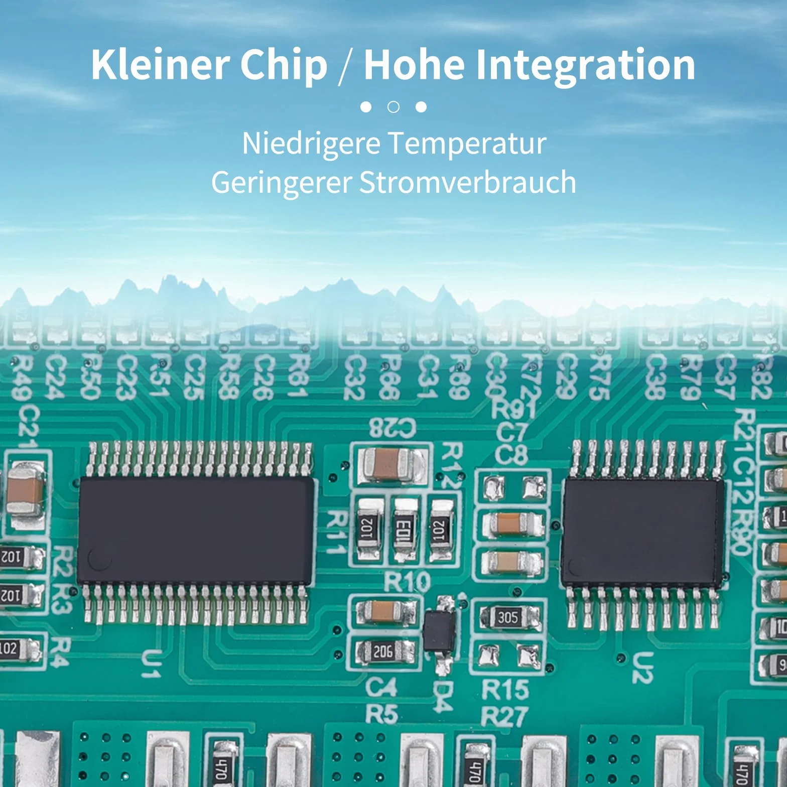 16S BMS 60V 50A Scheda di protezione PCB al litio con bilanciamento e NTC per batterie agli ioni di litio