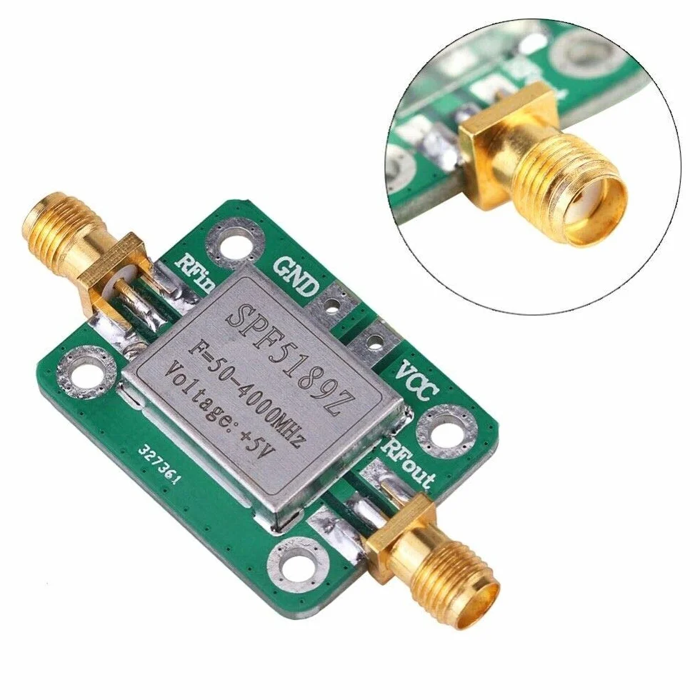 SPF5189 LNA 50-4000MHz RF Low Noise Amplifier Signal Receiver NF 0.6dB