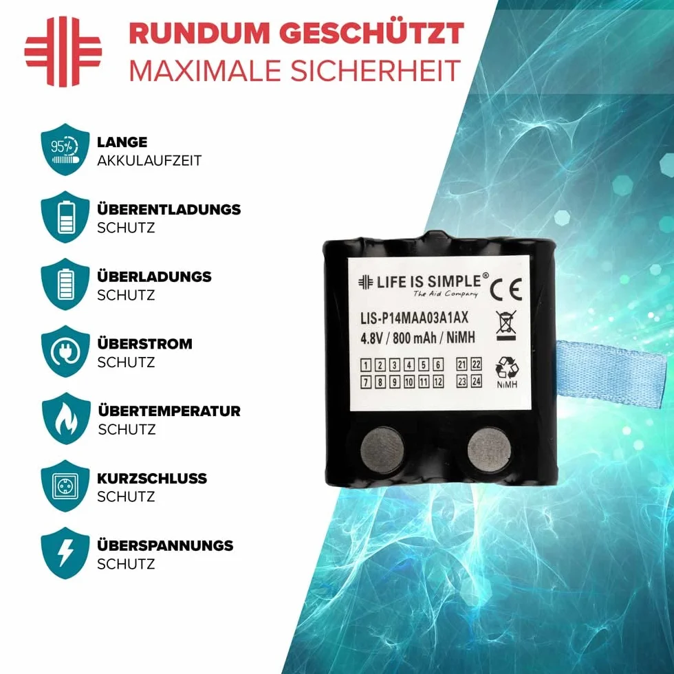 Batteria 800 mAh NiMH per Motorola TLKR-T4, TLKR-T5, TLKR-T7, XTR446, MicroTalk