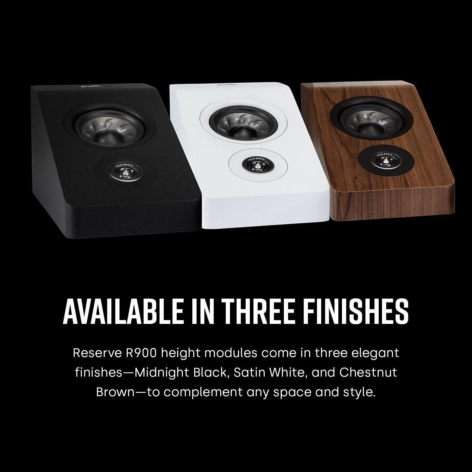 Polk Audio Reserve R900 Altoparlante 3D Dolby Atmos IMAX con Pinnacle Ring Tweeter e Woofer 4"