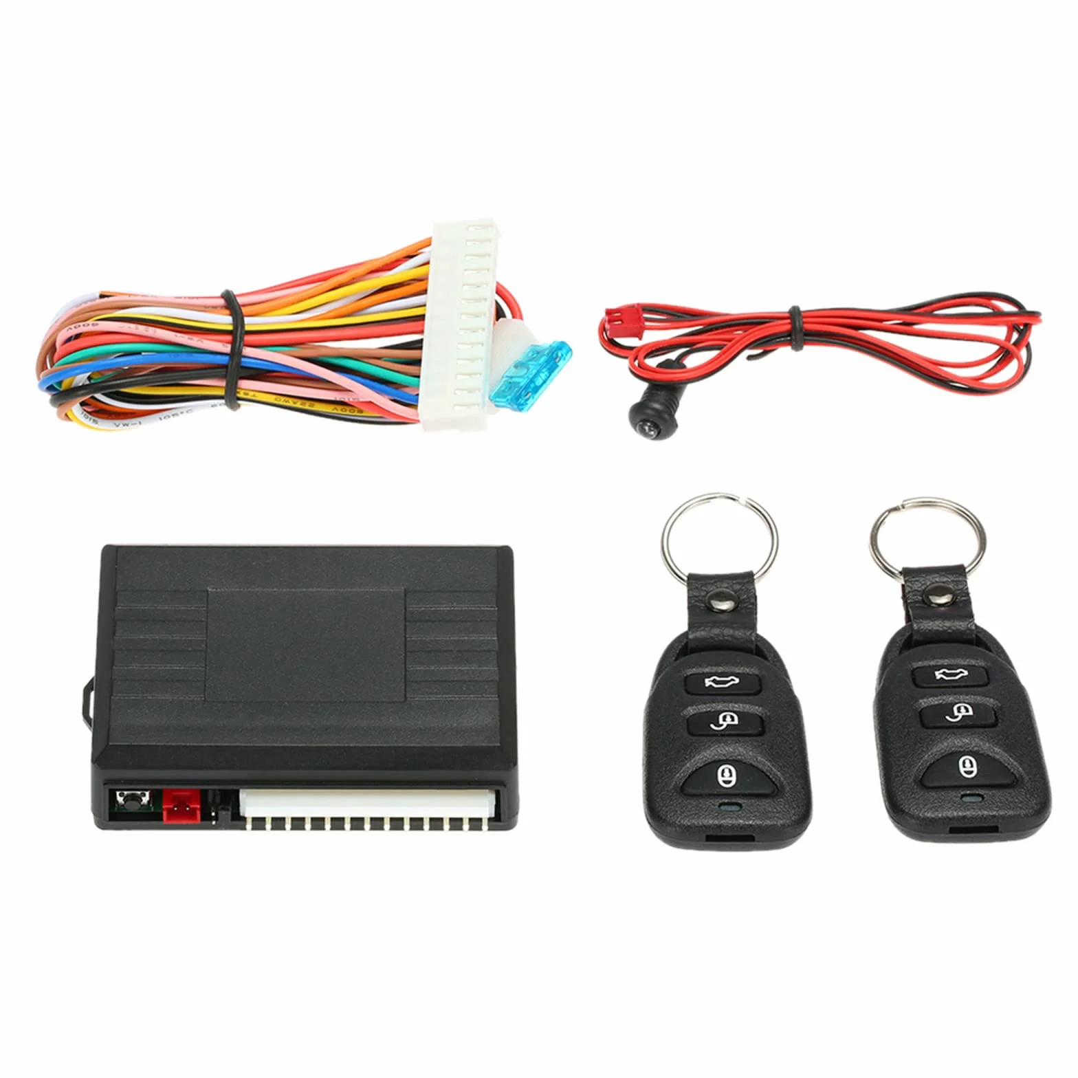 Shkalacar Blocco centralizzato kit di custodia telecomando centrale universale sistema ingresso senza chiave con serratura porta auto pulsante sblocco bagagliaio