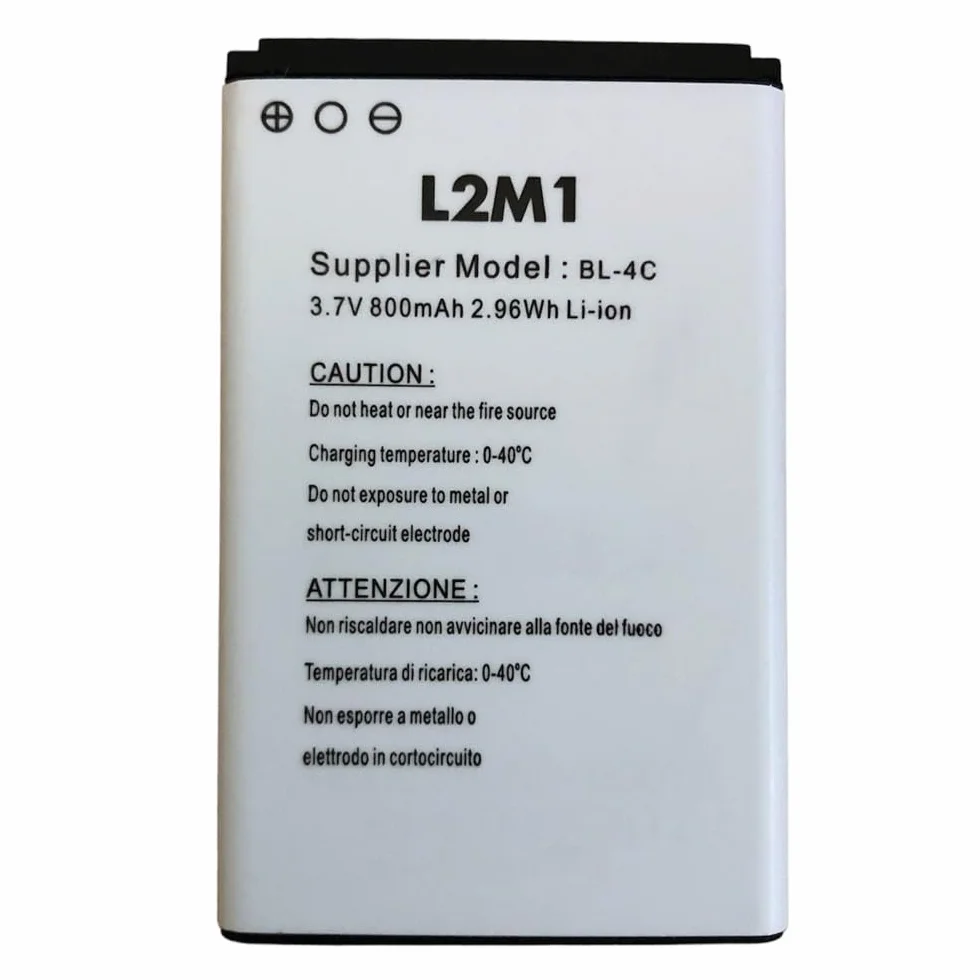 Batteria Brondi BL-4C Li-ion 3.7V 800mAh 2.96Wh per Window President King Fox Contender