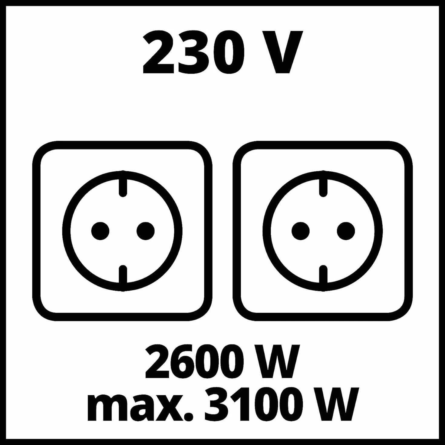 Einhell TC-PG 35/E5 Generatore di corrente a benzina ((benzina, motore 4 tempi, max 3100 W, motore a 4 tempi a basse emissioni, 2 prese da 230 V, funzione AVR)