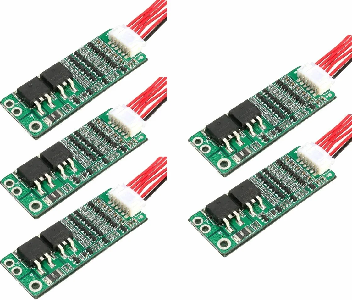 BMS 18650 Li-ion Battery Protection Board 5S 15A 18V 21V 5pcs
