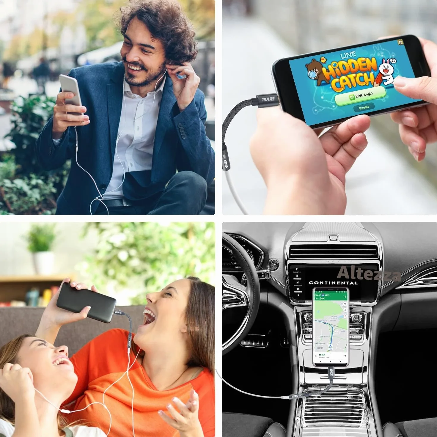 Adattatore USB C a 3,5 mm Femmina, Cavo Audio Tipo C a Aux per iPhone 15 Pro Max, Samsung Galaxy S23, Google Pixel 6