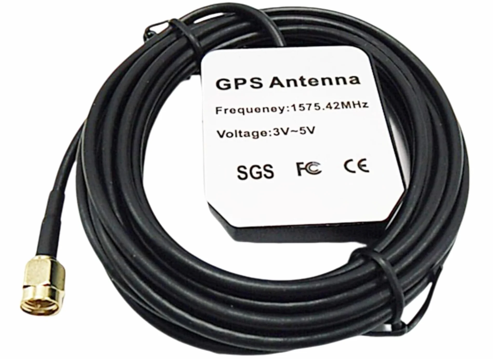 Antenna GPS Attiva per Auto 3 Metri 28dB SMA RG178 Base Magnetica
