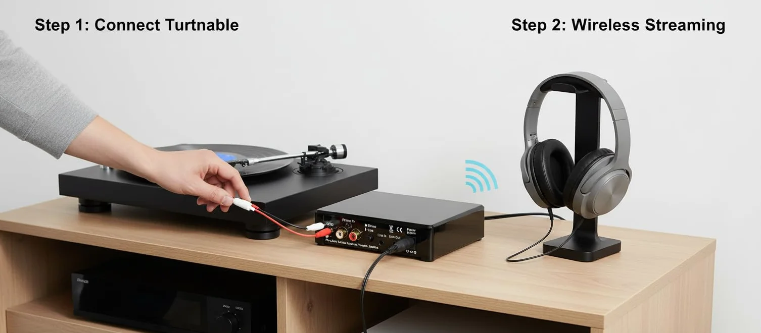 Pro-Ject Phono Box E BT5 Preamplificatore fono wireless Bluetooth 5.0 AptX HD Nero