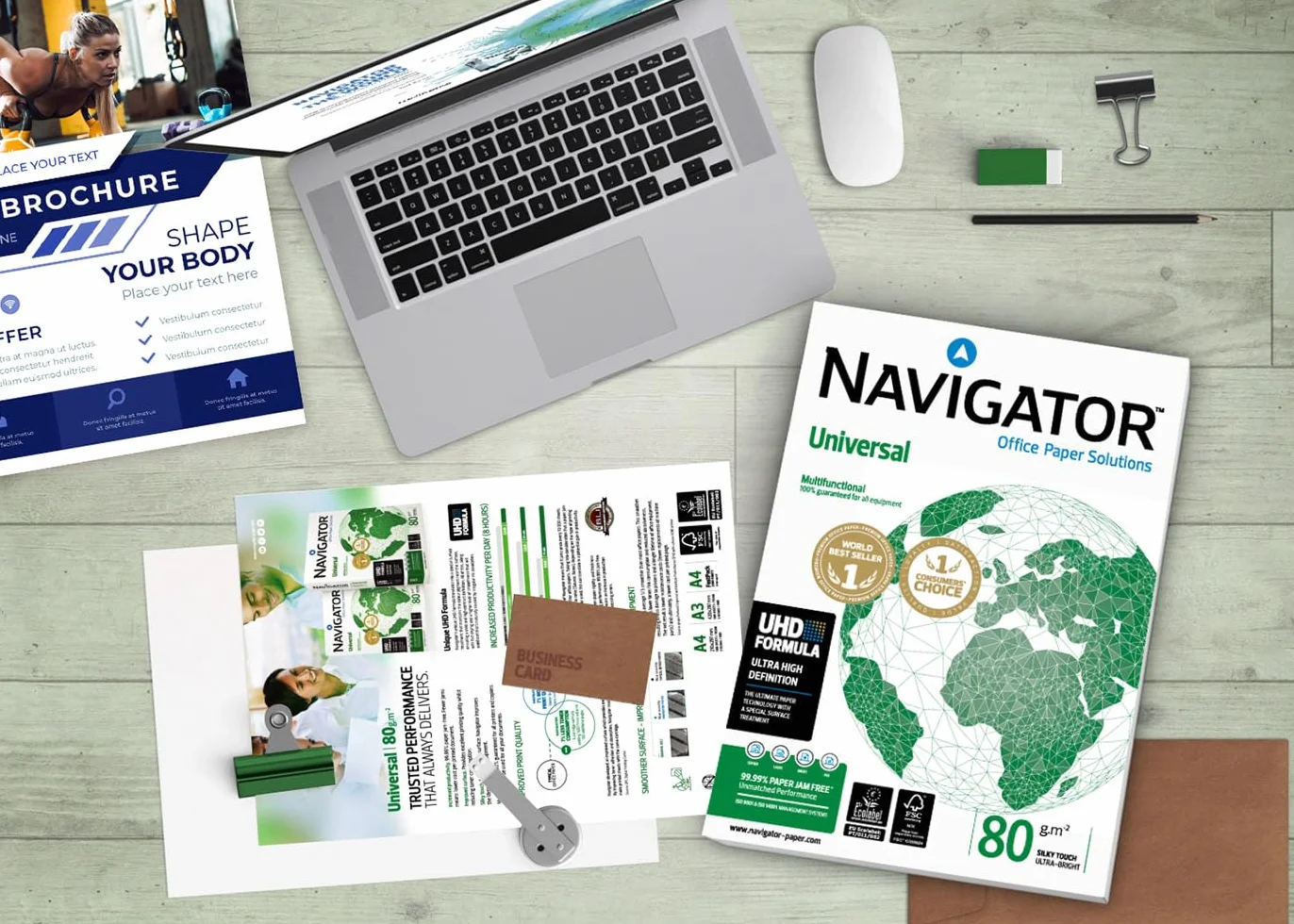Navigator Universal Carta Premium A4 80 gr 5 Risme 2500 Fogli