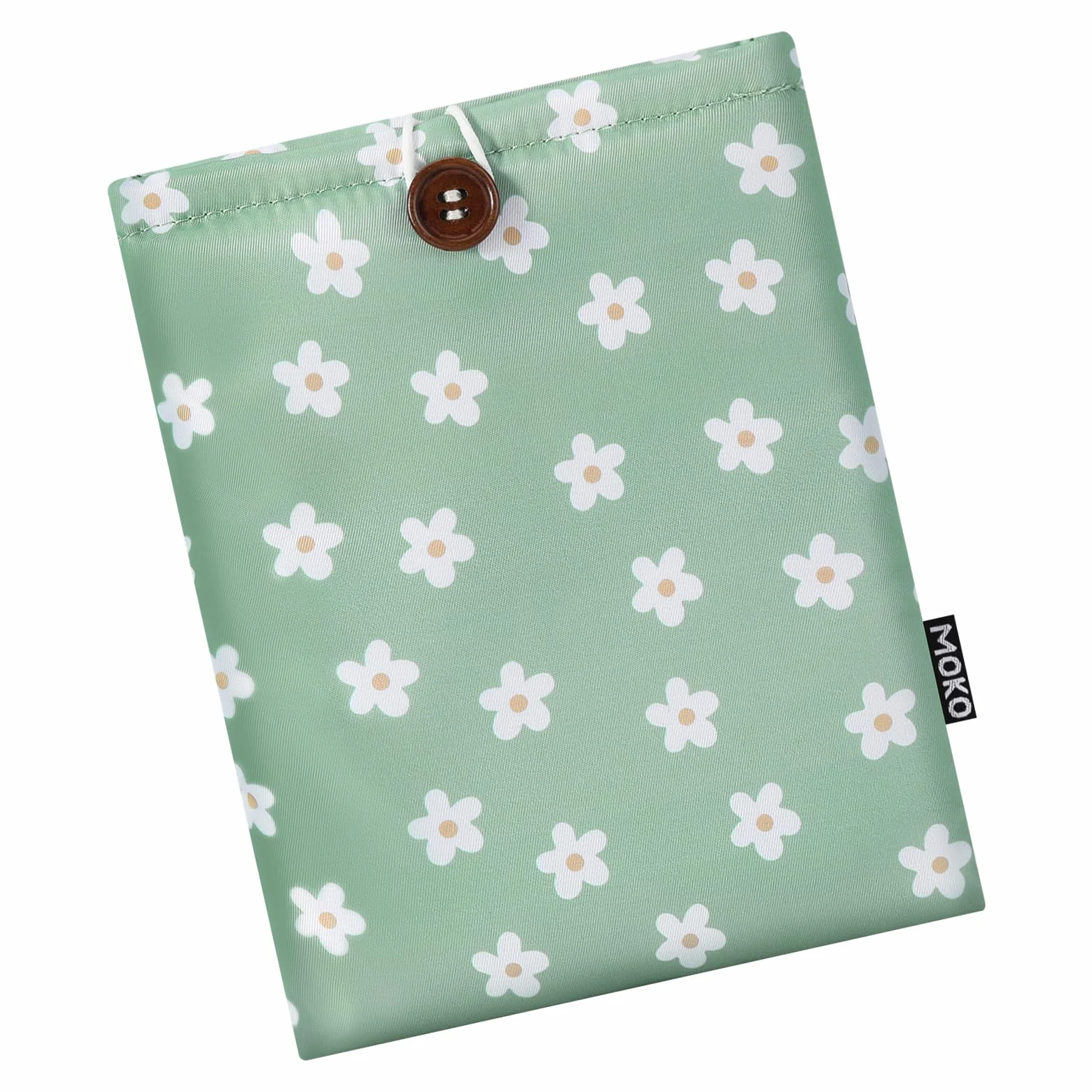 MoKo Fiori Verdi Imbottito Sleeve Pouch per Kindle Colorsoft Paperwhite 12° Gen 2024 Oasis Voyage Kobo eReader 6-7 Pollici