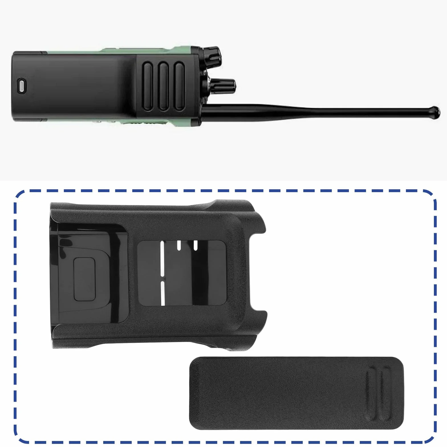 Clip da cintura per walkie-talkie Baofeng UV-32 DM-32 custodia fondina