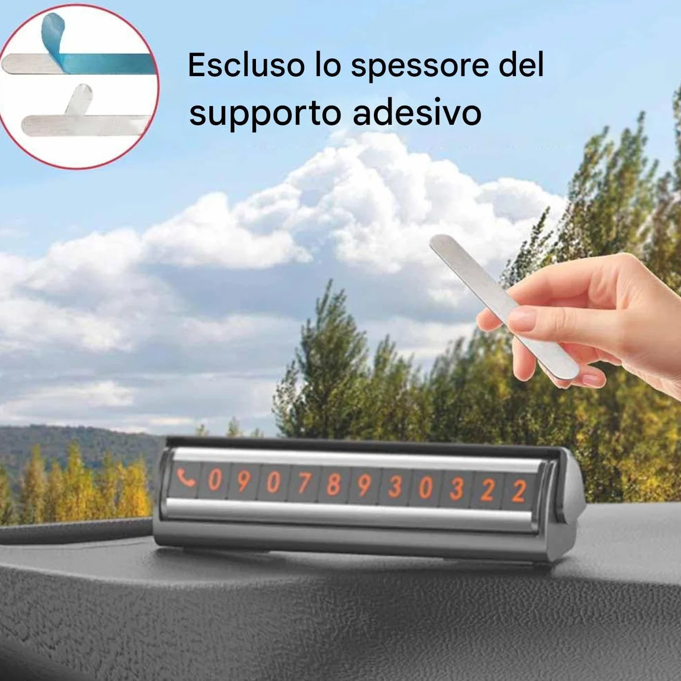 Piastre Acciaio Magnetico 10 Pezzi Strisce Metalliche Autoadesive Montaggio Magneti