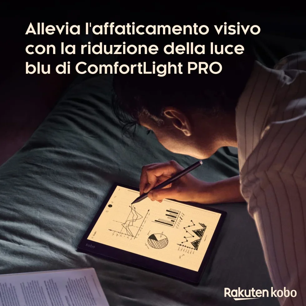 Kobo Elipsa 2E eReader 10,3" Touchscreen antiriflesso ComfortLight PRO Kobo Stylus 2 Wi-Fi Carta E Ink 32 GB