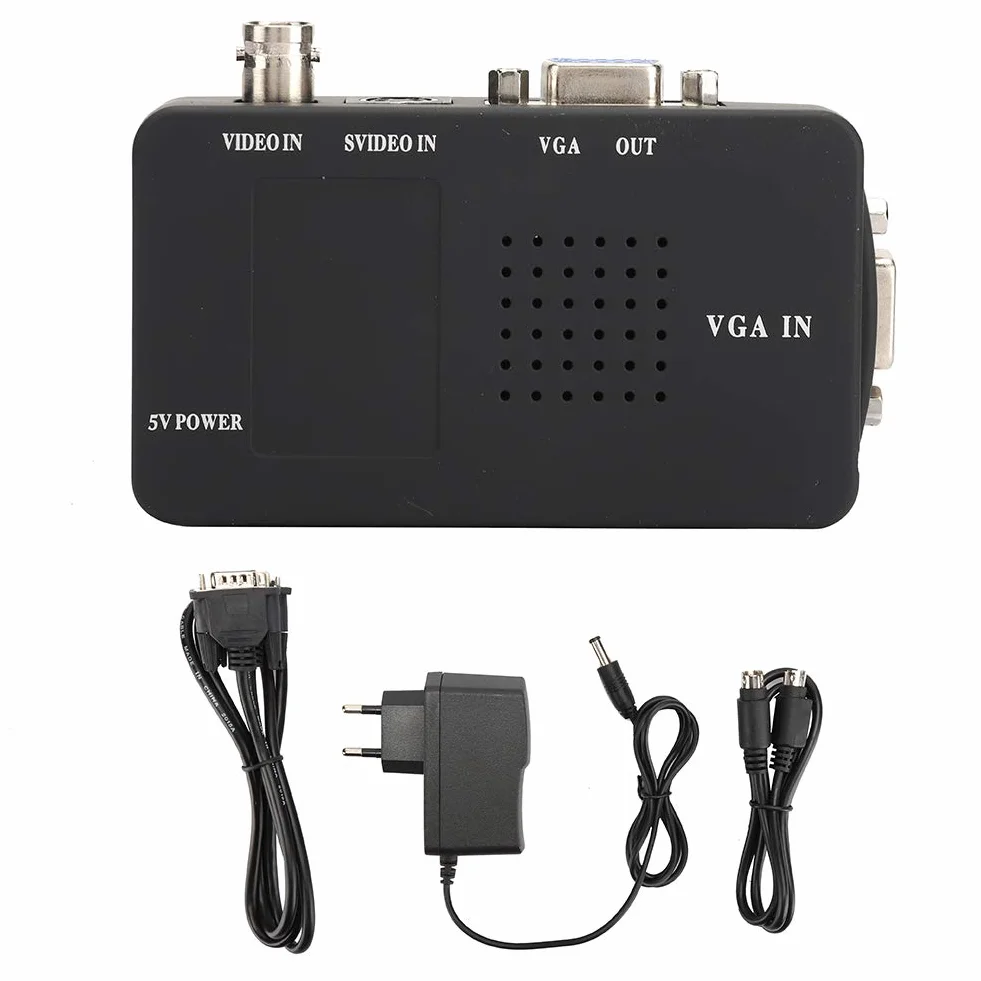 Flexman Convertitore BNC a VGA Compatibile con LCD CRT HD AV S per Console di Gioco Dvd