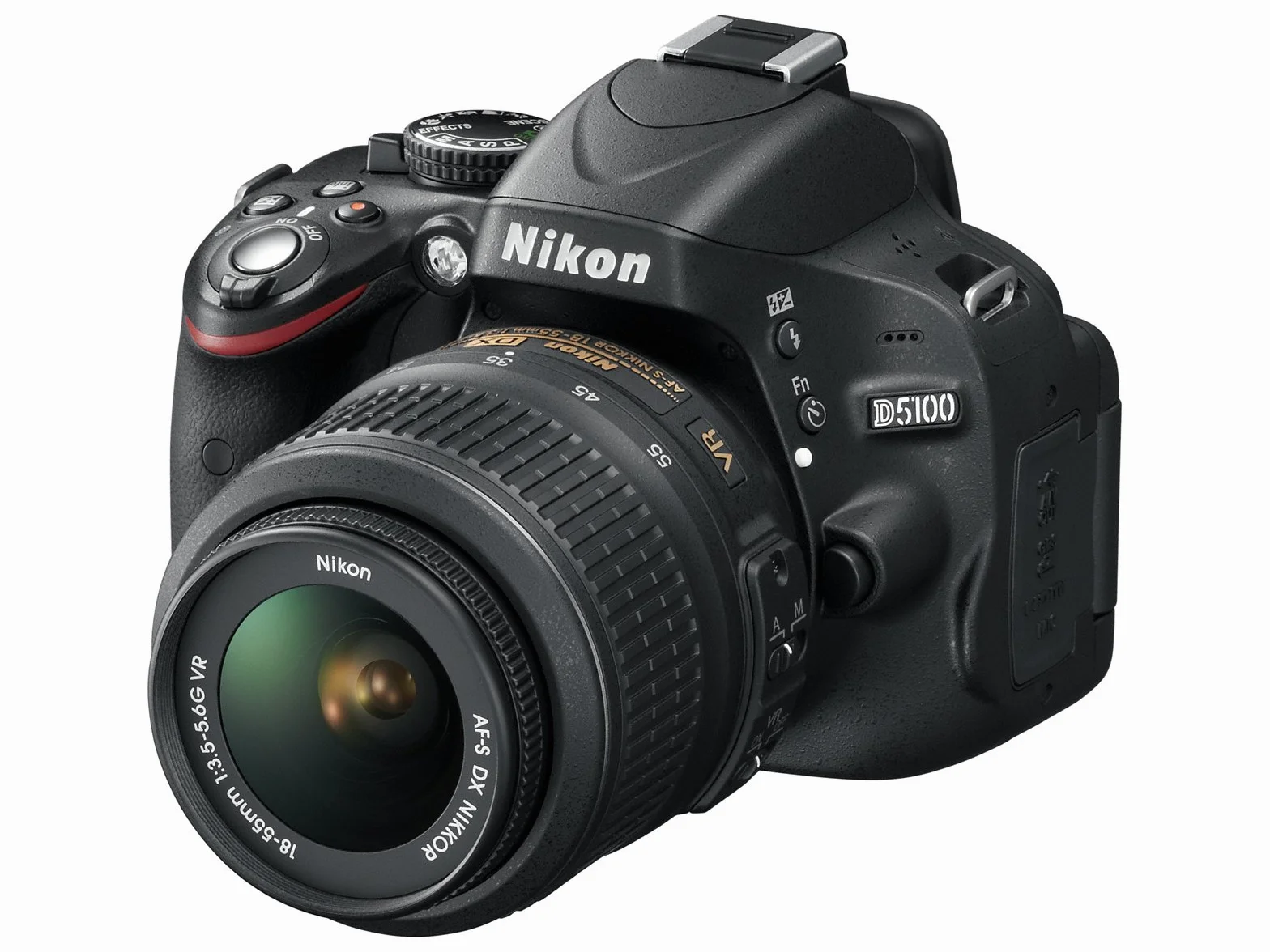 Nikon D5100 Fotocamera Reflex Digitale Kit Obiettivo 18-55mm VR 16.2MP LCD 3 Pollici