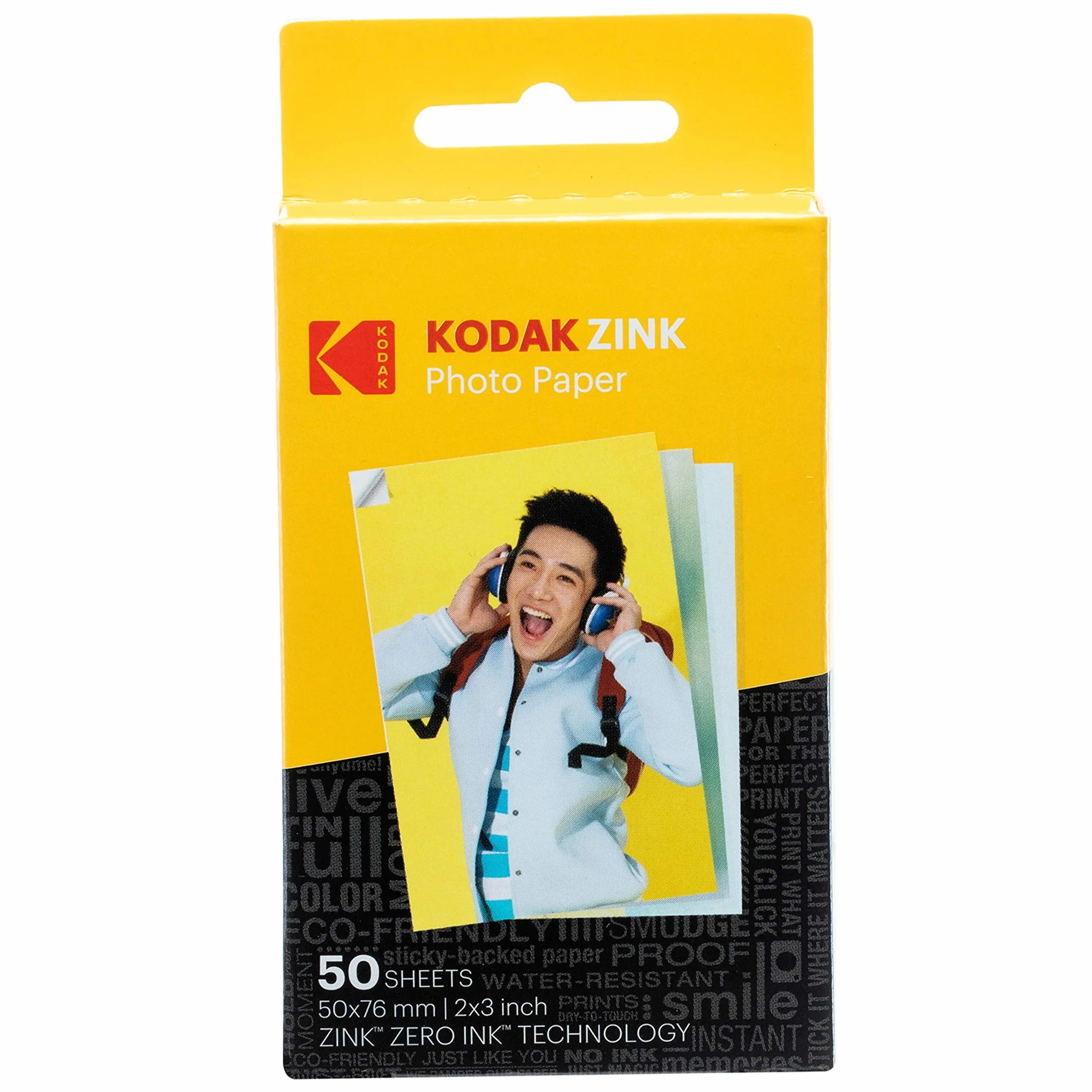 KODAK Carta fotografica ZINK adesiva 5,1x7,5 cm (2x3") 50 fogli Compatibile Printomatic+ Smile+ Slim Step Touch