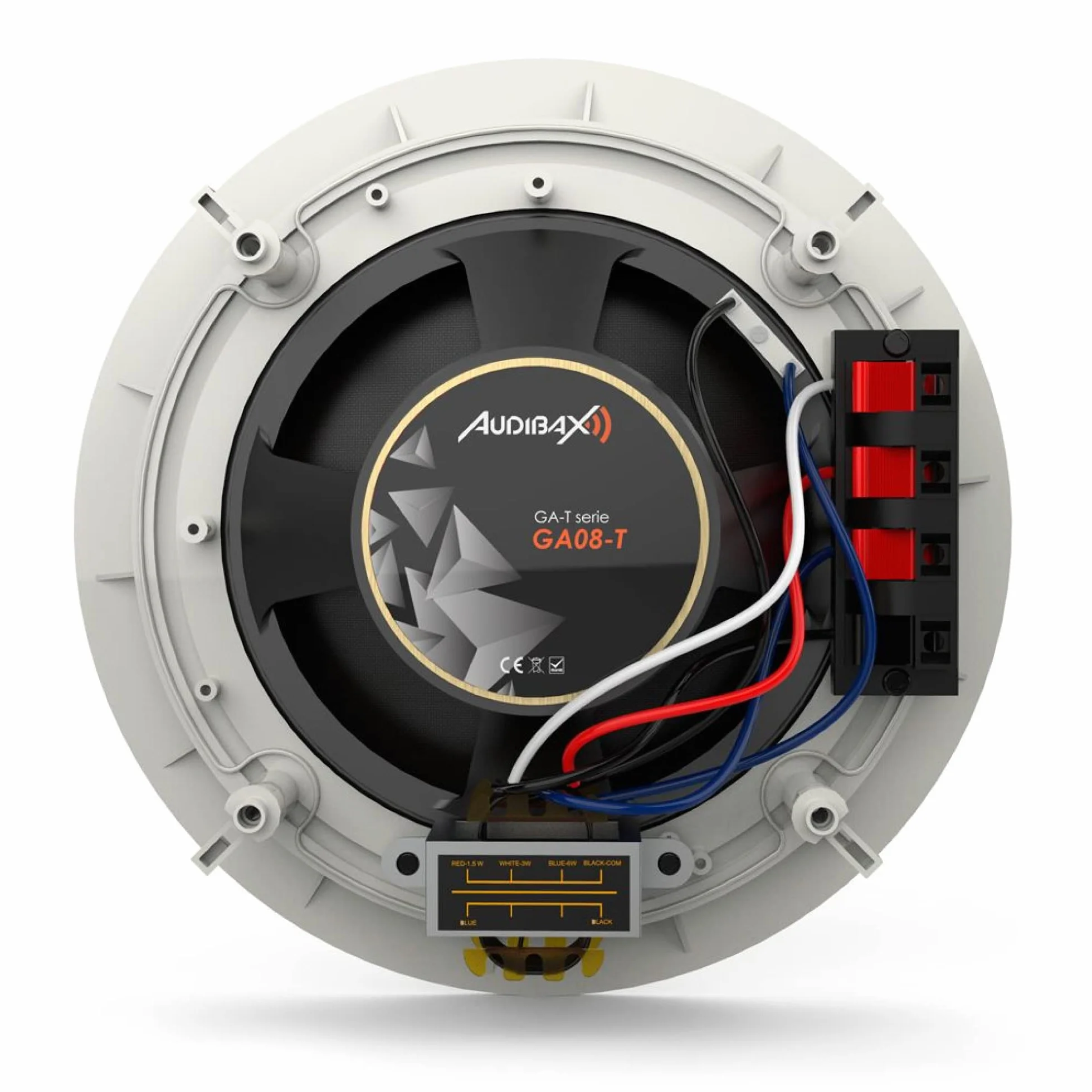 Audibax GA08-T Altoparlante da Soffitto da Incasso 100V 8 pollici 2 vie Passivo