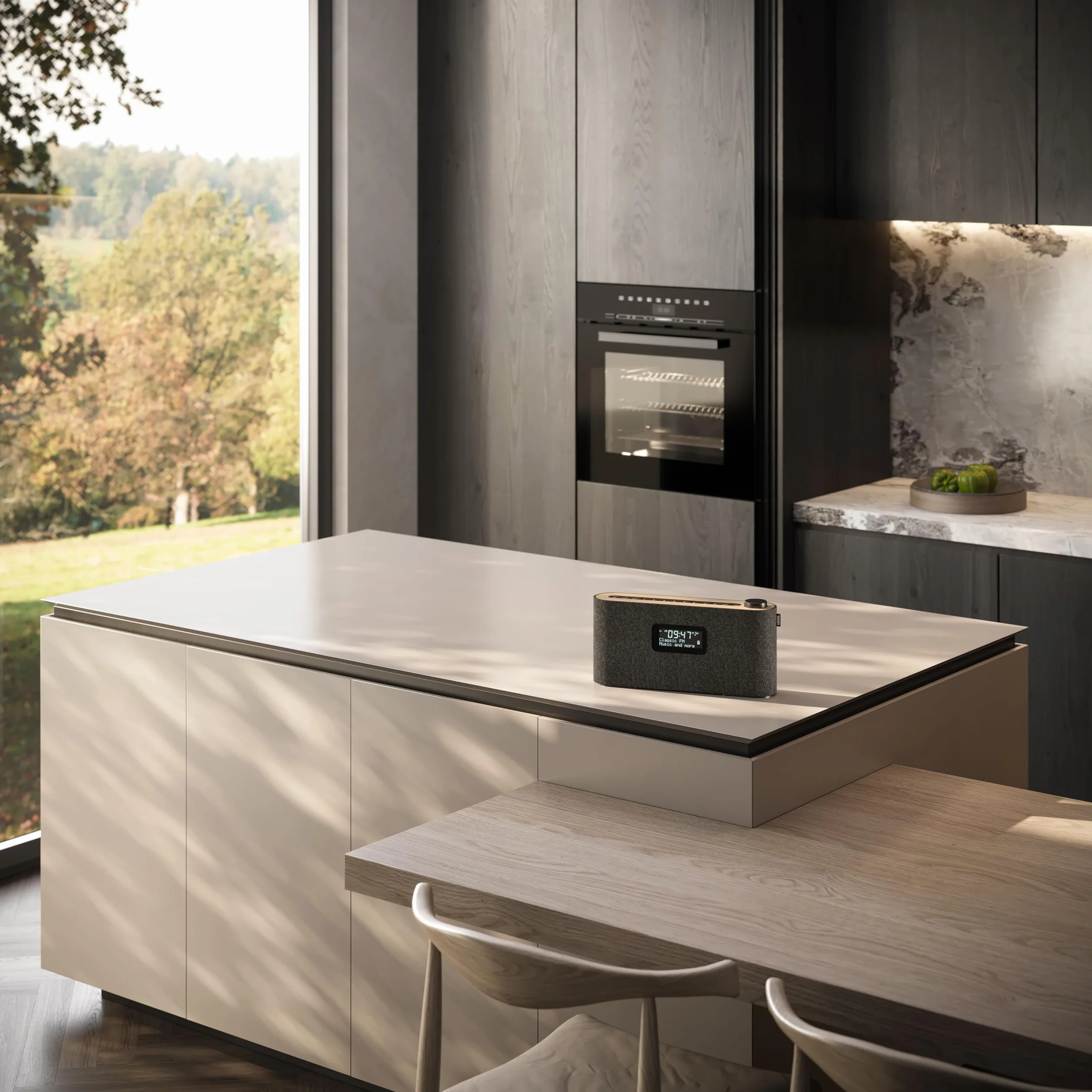 Loewe Radio DAB+ 28 W Display LCD 14 h autonomia Legno Tessuto