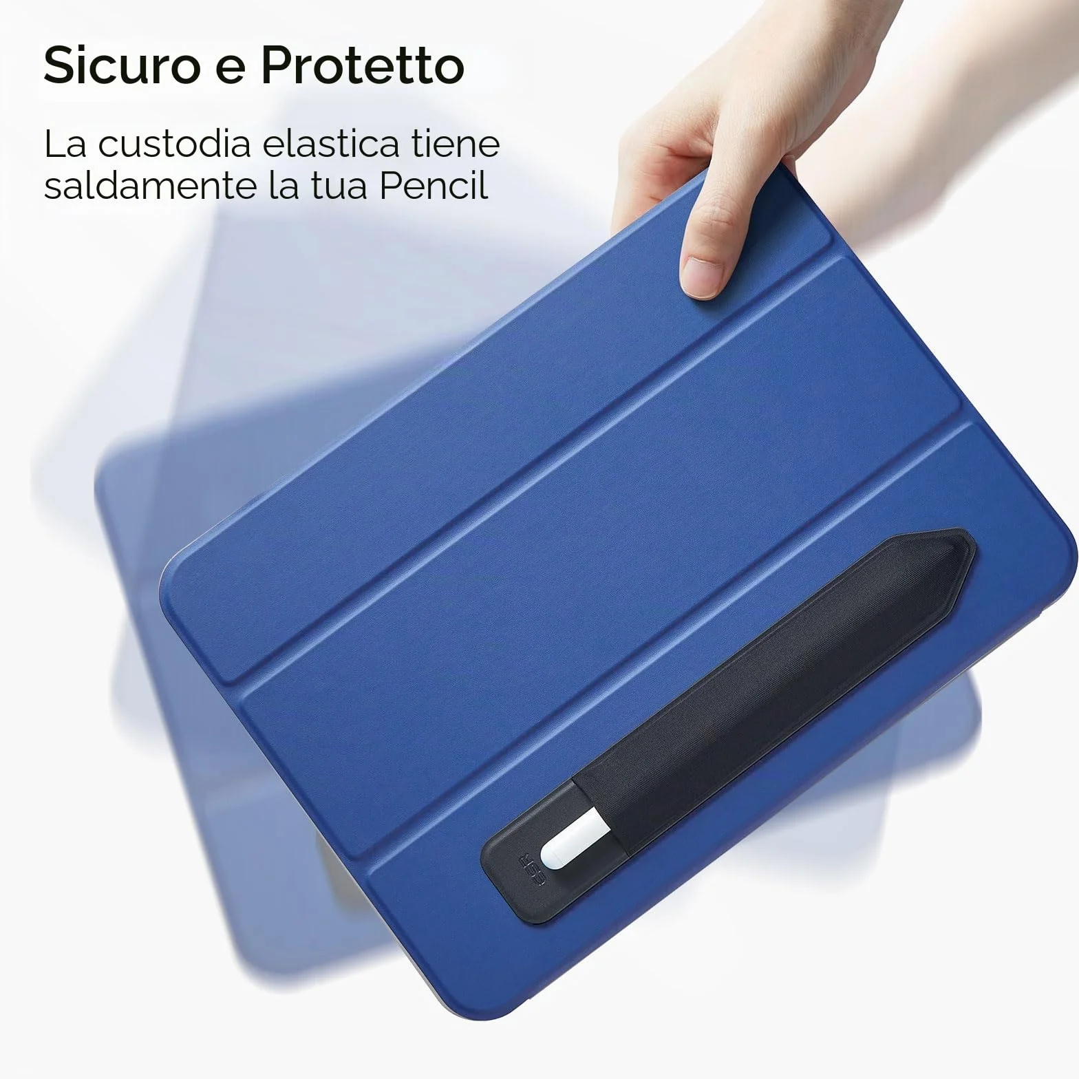 ESR Cover per Apple Pencil 1° e 2° Generazione, Tasca Protettiva Elastica, Manica Adesiva per Penna Capacitiva - Nero