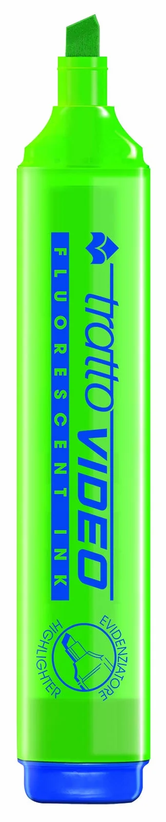 Tratto Video Evidenziatore Fluo Punta scalpello 8pz