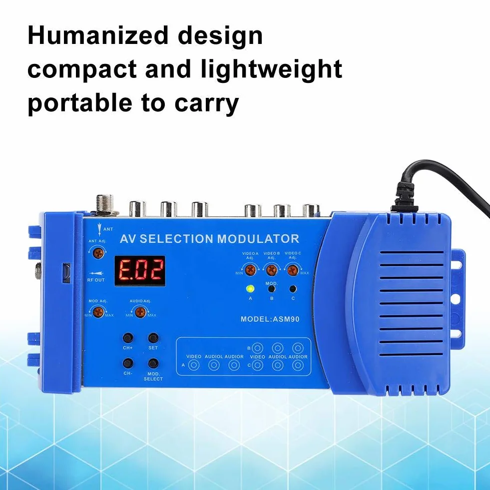 PUSOKEI Modulatore Domestico Digitale Doppia Banda VHF UHF Standard TV Pal NTSC