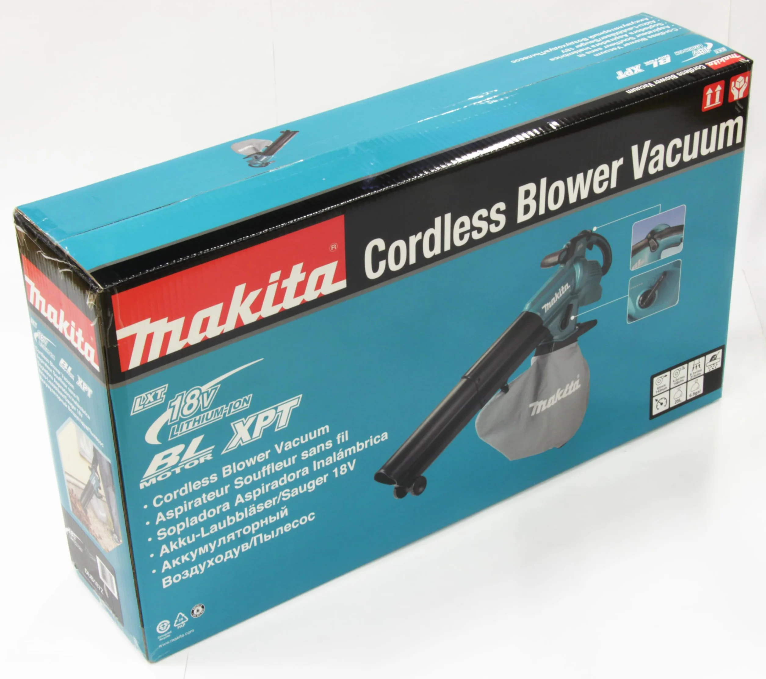 Makita DUB187Z Soffiatore/Aspiratore Batteria LXT 18V 64 m/s 4,2 m³/min 3,3 kPa 6,1m³/min