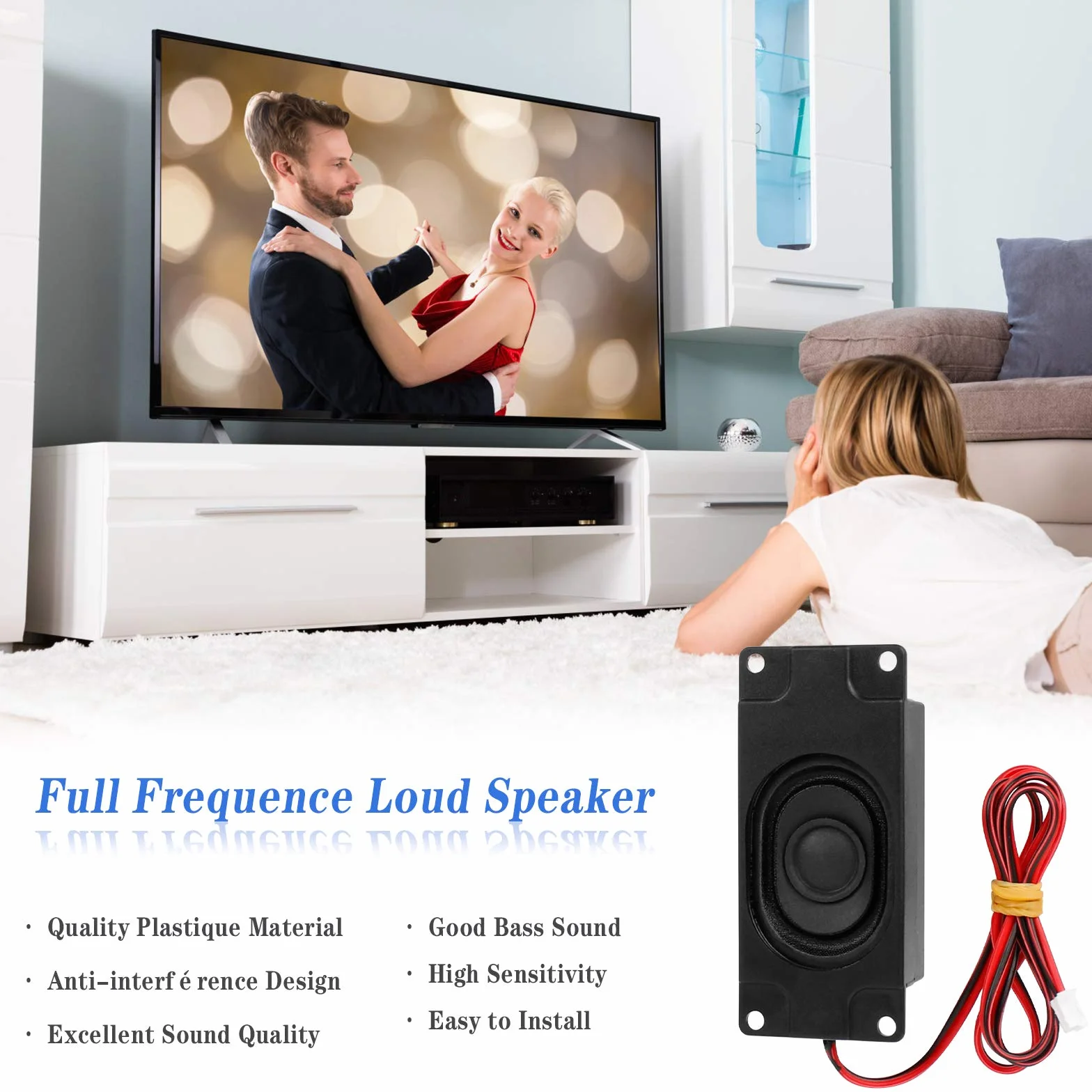 Altoparlante Micro 3 Watt 8 Ohm Fai-Da-Te Per Progetti Elettronici Monitor TV LCD 4 PCS