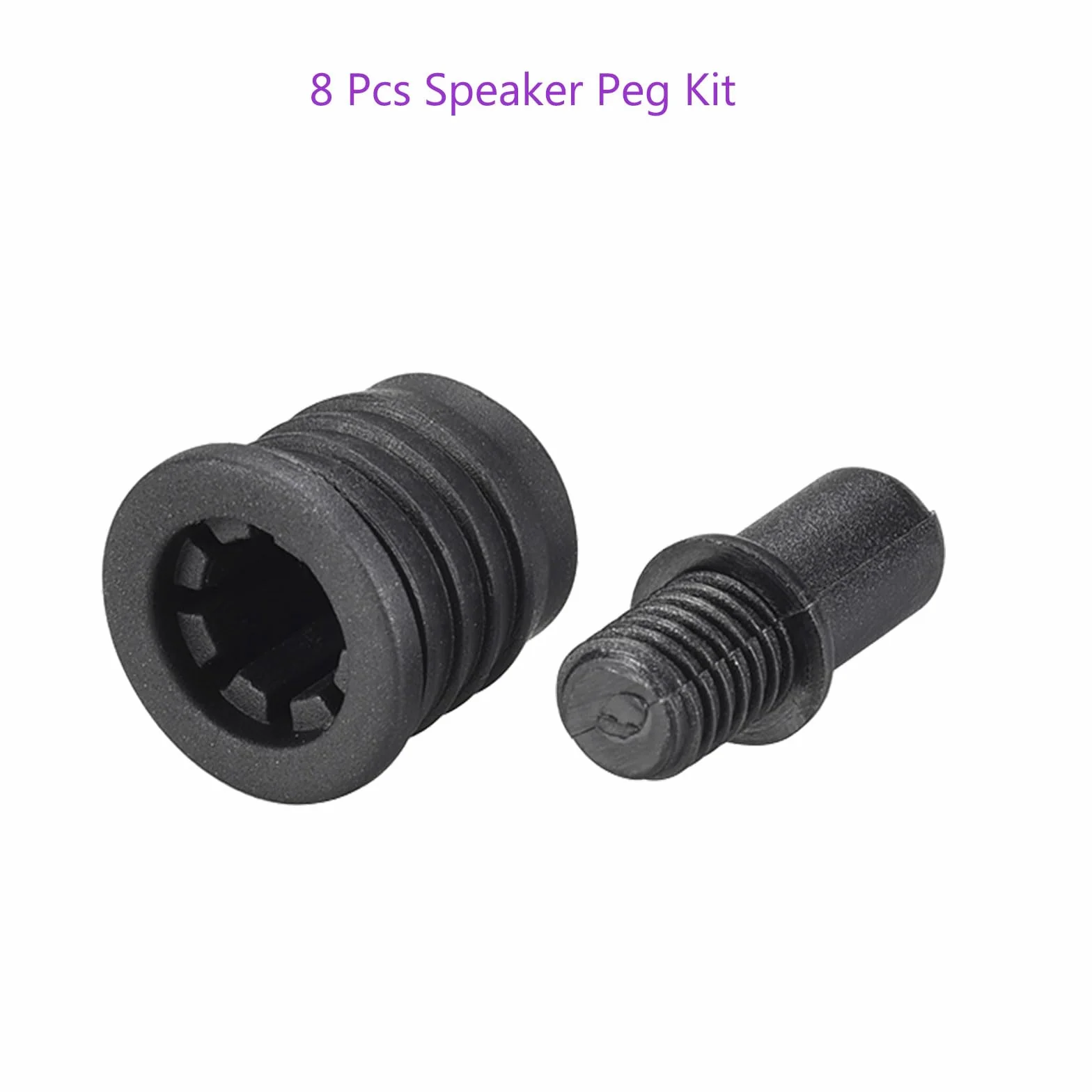 Kit di Piccoli Perni per Altoparlanti Durevoli - Dia 5,6mm/Nero/8 Set