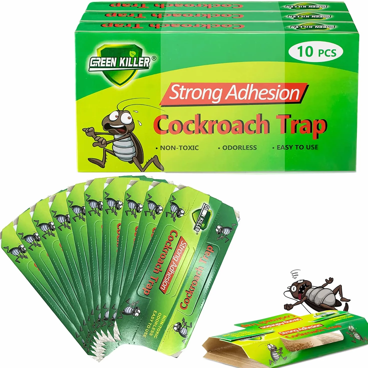 Trappole Scarafaggi,30 Pezzi Trappole Adesiva Scarafaggi,Trappole Scarafaggi e Blatte,Trappola Anti Blatte,per Casa,Cucina,Soggiorno,Bagno,Camera da Letto,Ufficio.
